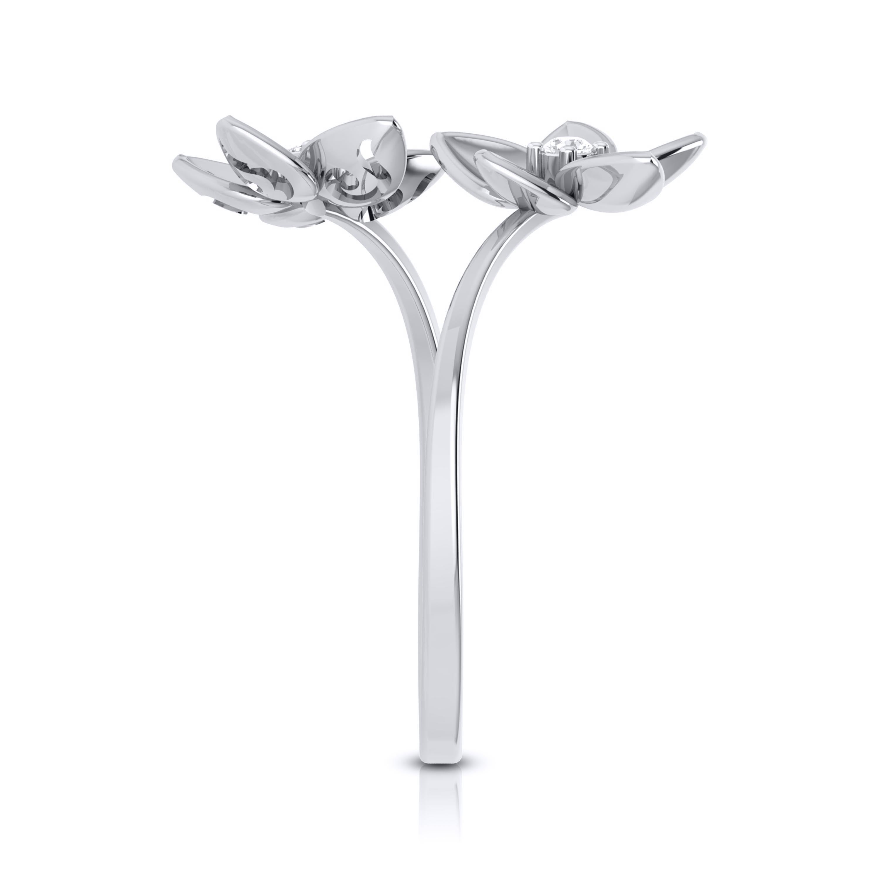 Carpet lab grown diamond ring sleek ring Fiona Diamonds