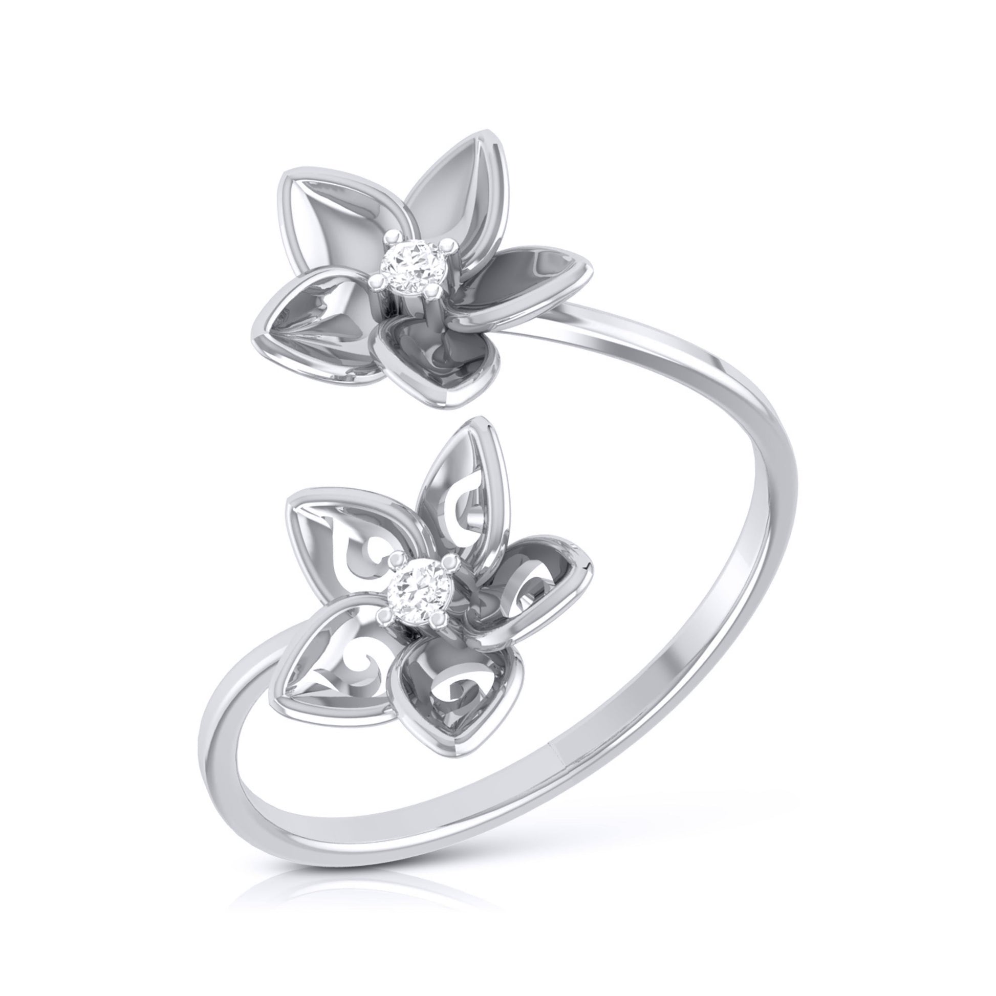 Carpet lab grown diamond ring sleek ring Fiona Diamonds