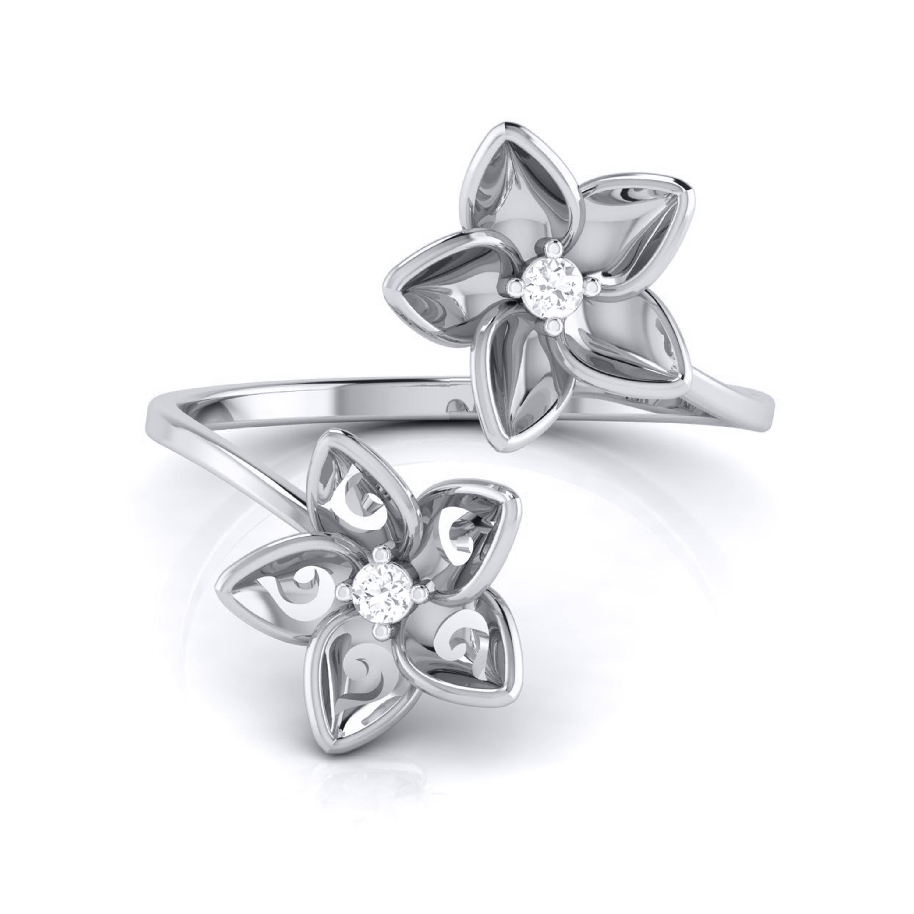 Carpet lab grown diamond ring sleek ring Fiona Diamonds