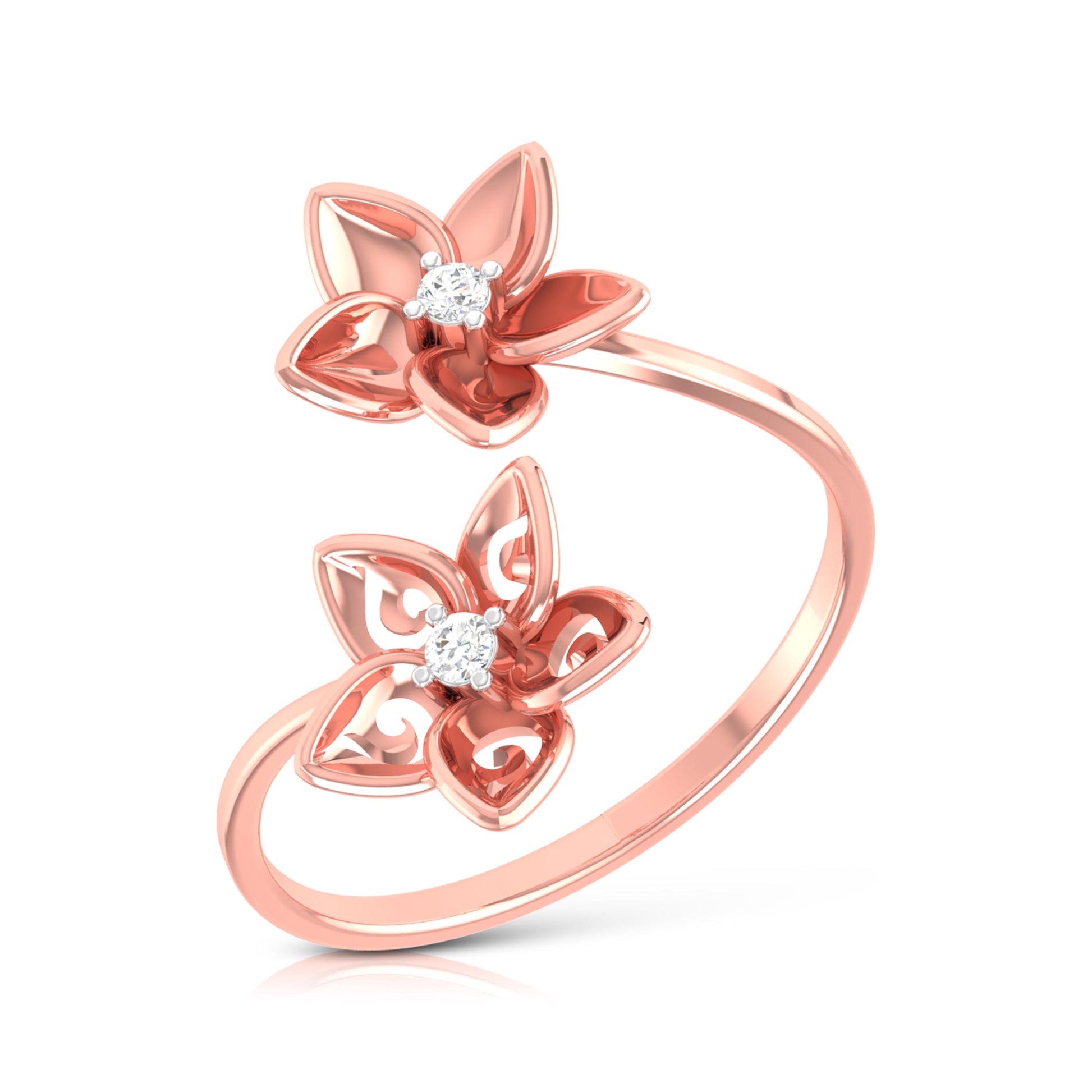 Carpet lab grown diamond ring sleek ring Fiona Diamonds