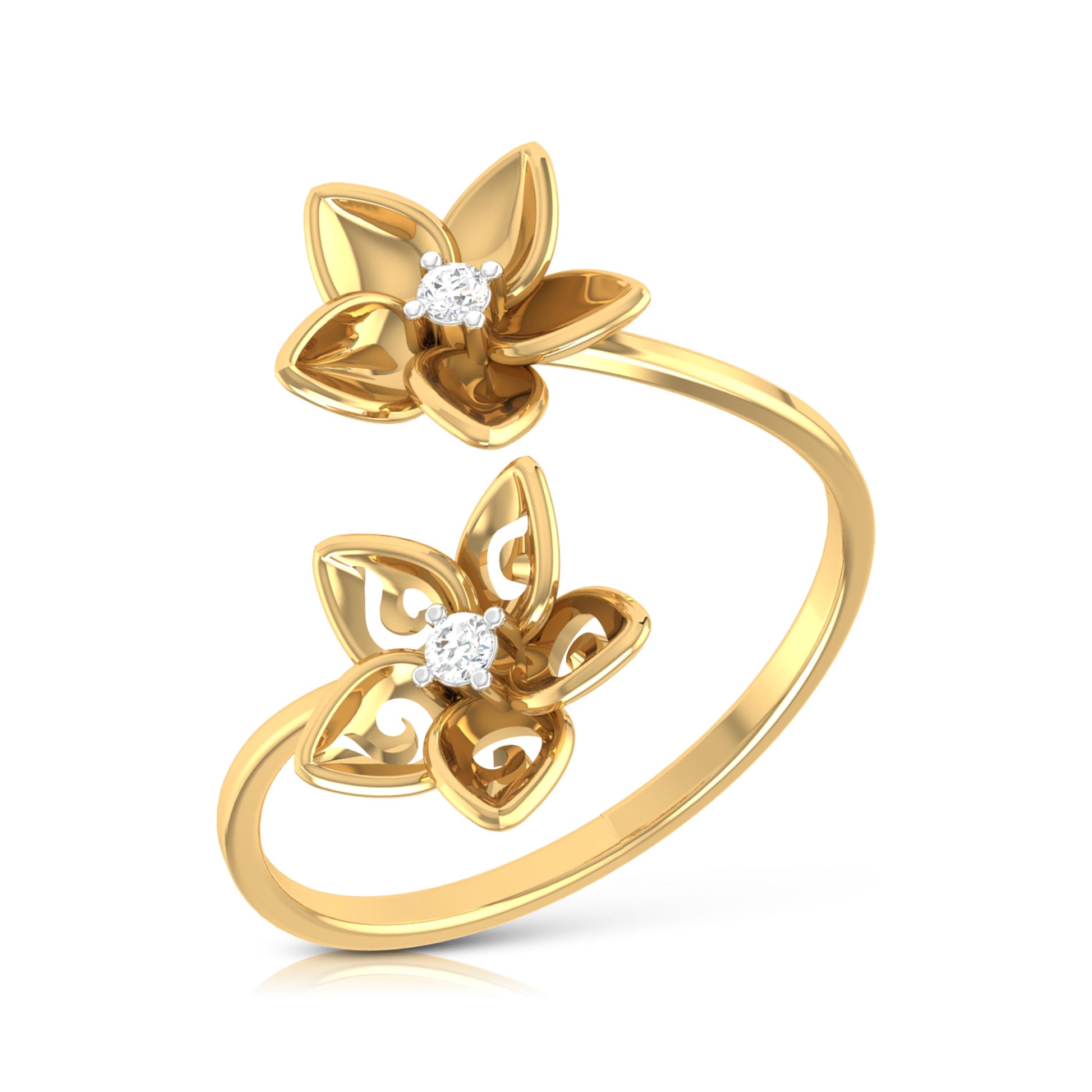 Carpet lab grown diamond ring sleek ring Fiona Diamonds