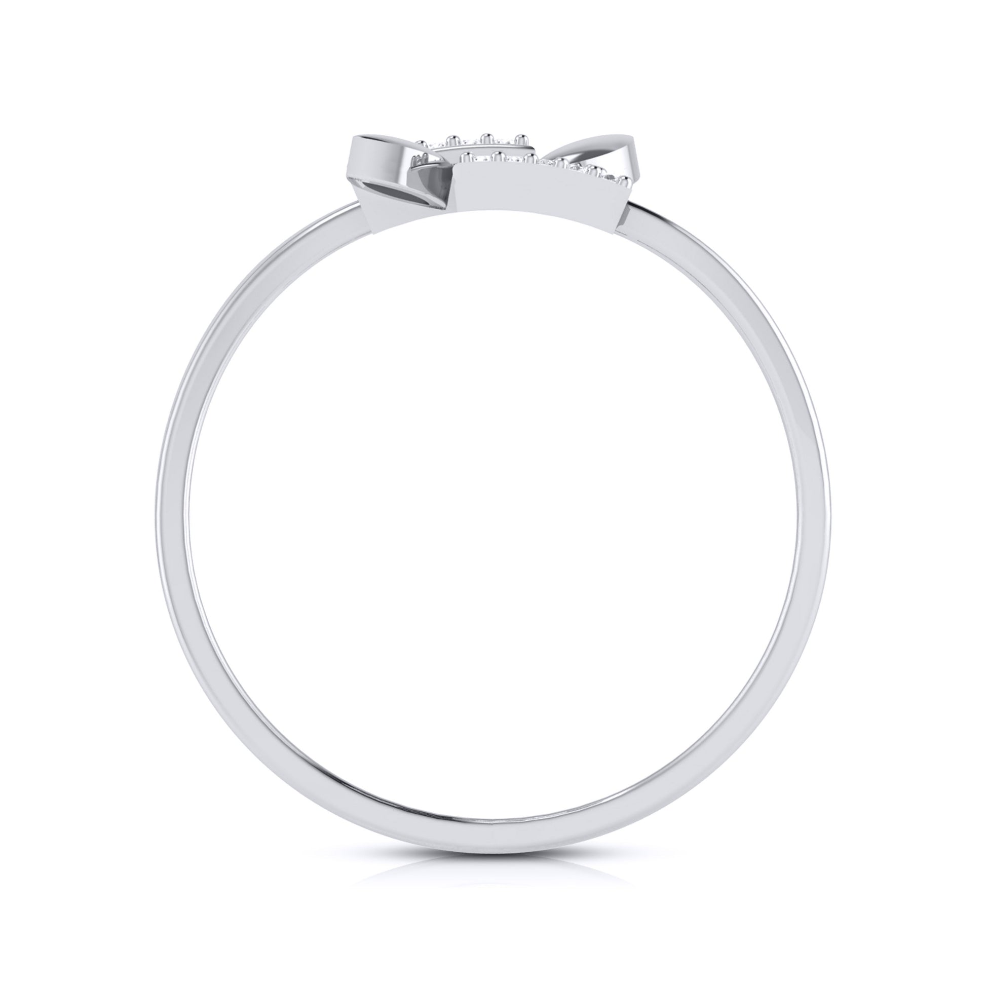 Oblique lab grown diamond ring unique ring design Fiona Diamonds