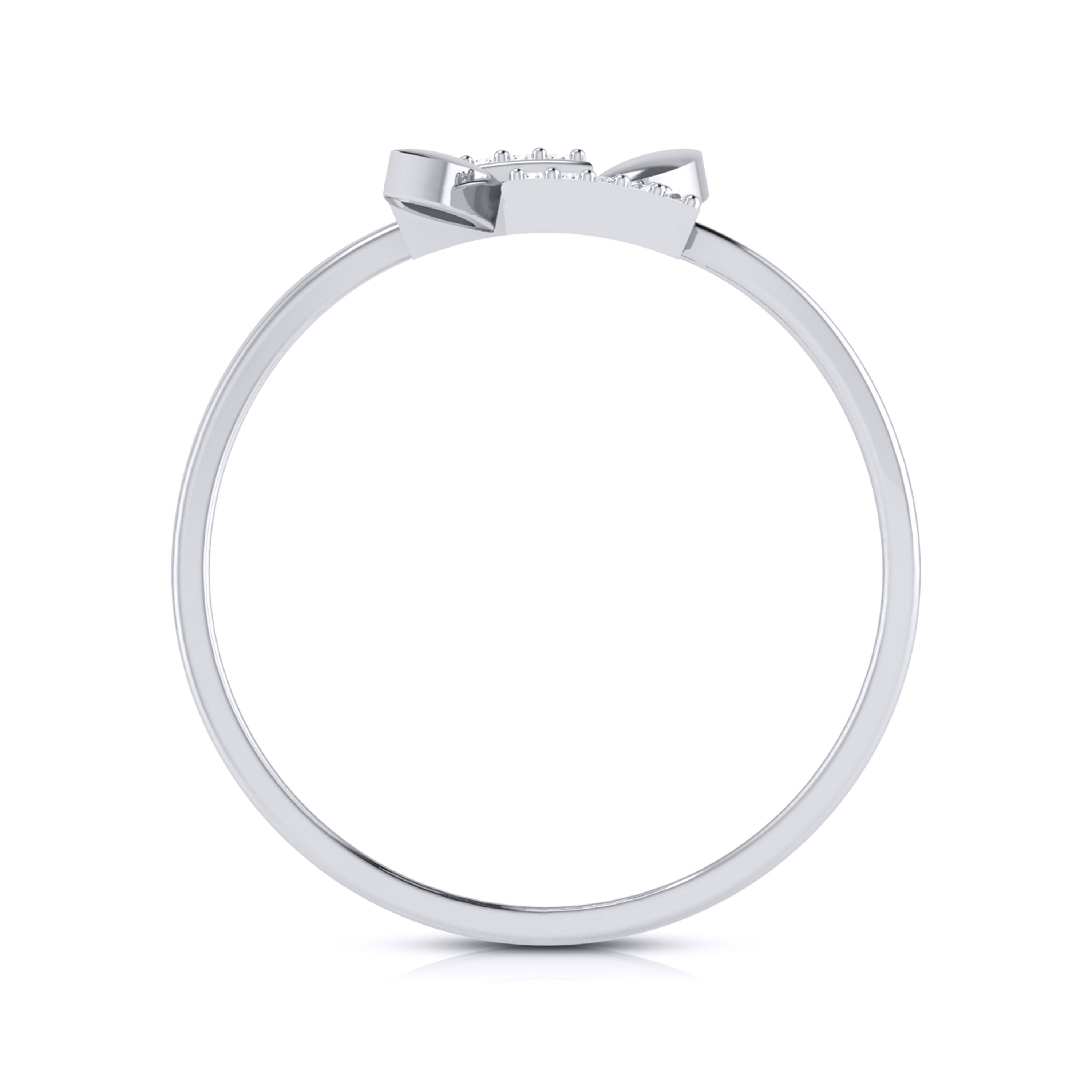 Oblique lab grown diamond ring unique ring design Fiona Diamonds