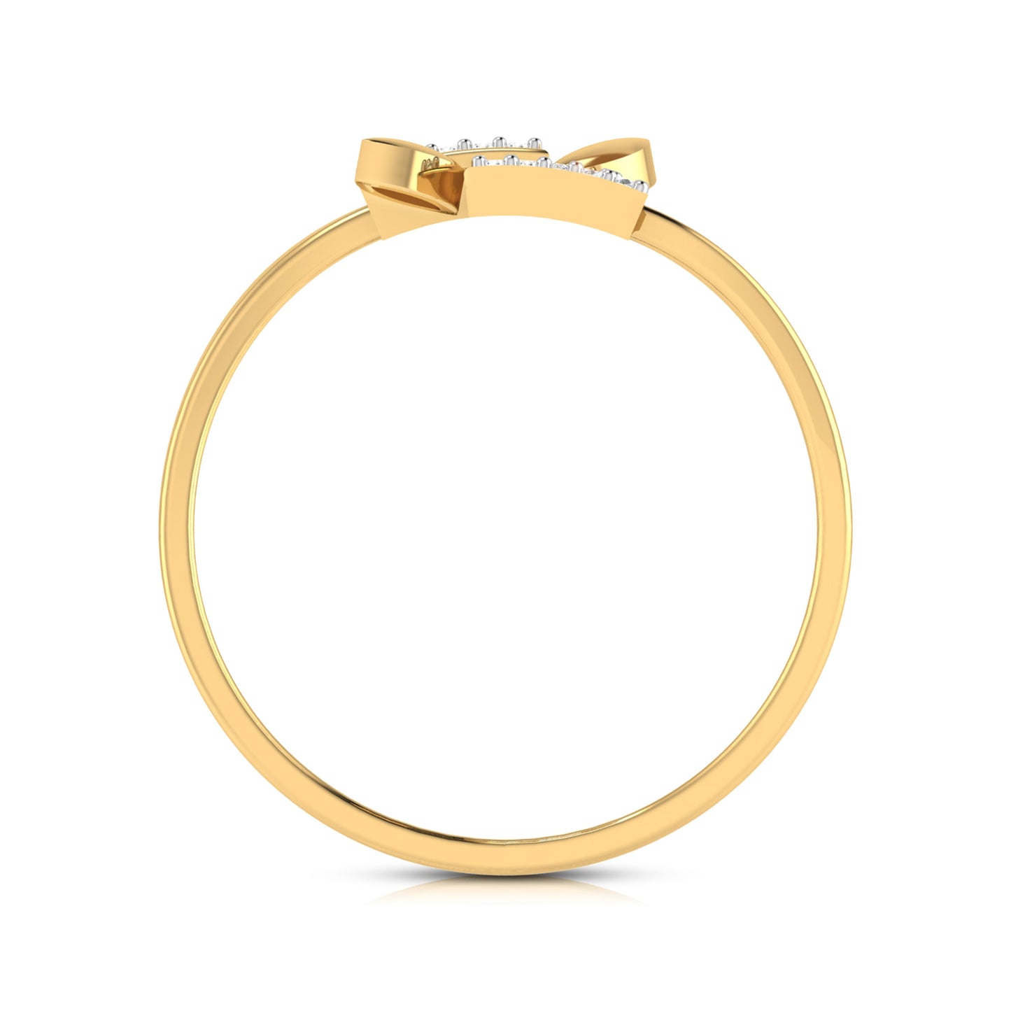Oblique lab grown diamond ring unique ring design Fiona Diamonds