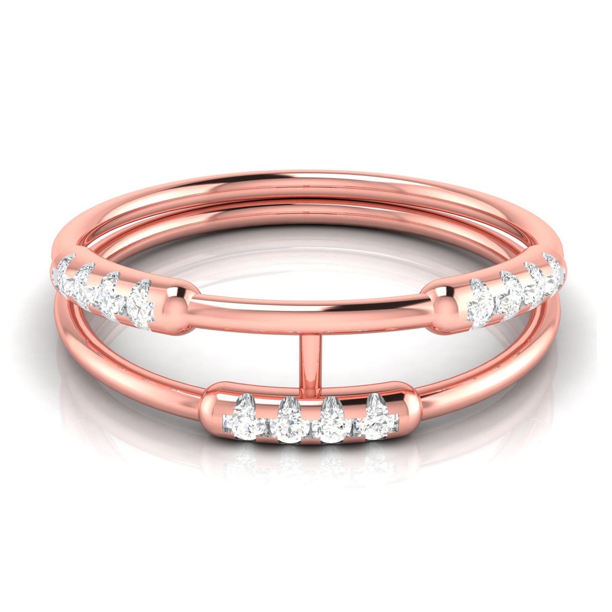 Hinge lab grown diamond ring trendy ring design Fiona Diamonds