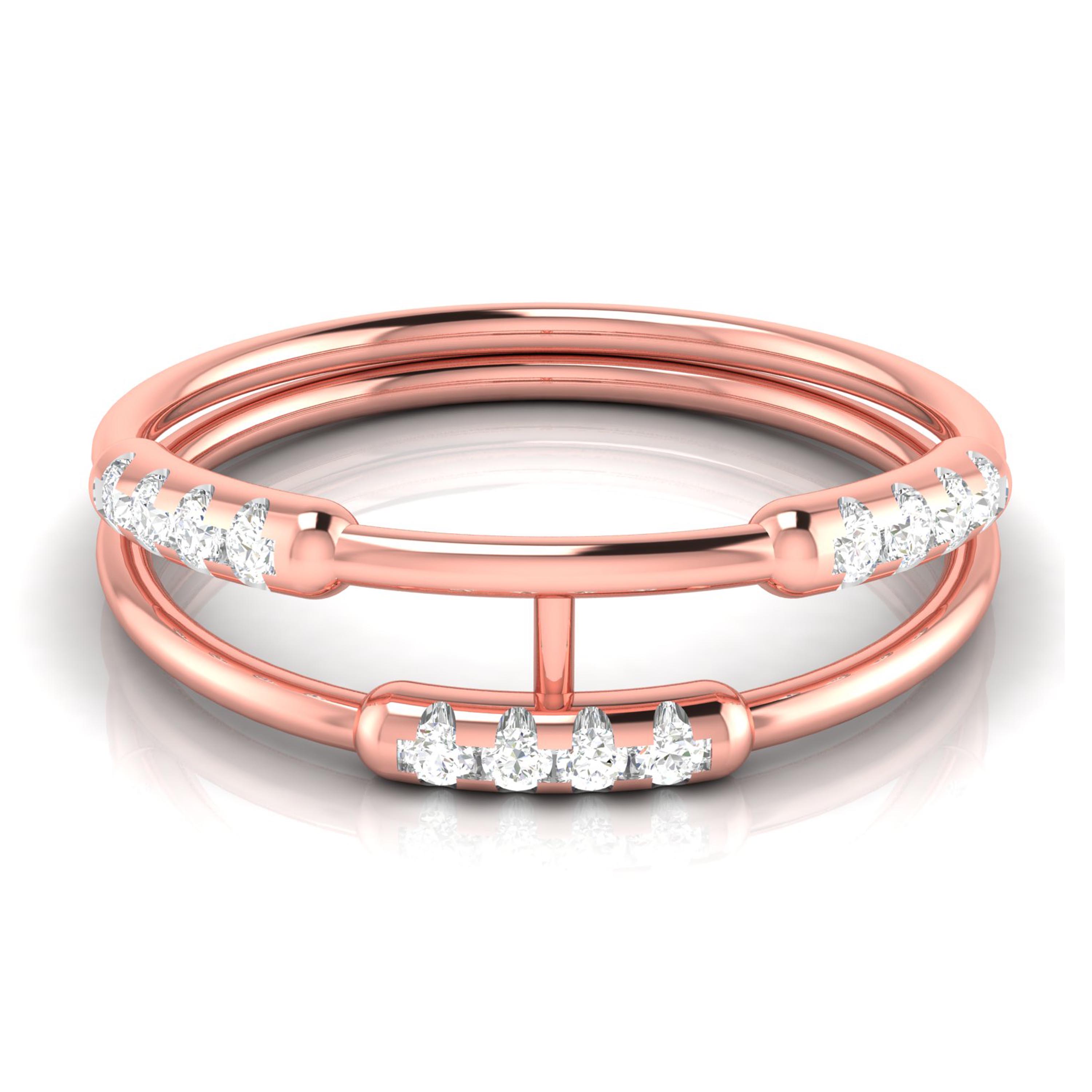 Hinge lab grown diamond ring trendy ring design Fiona Diamonds
