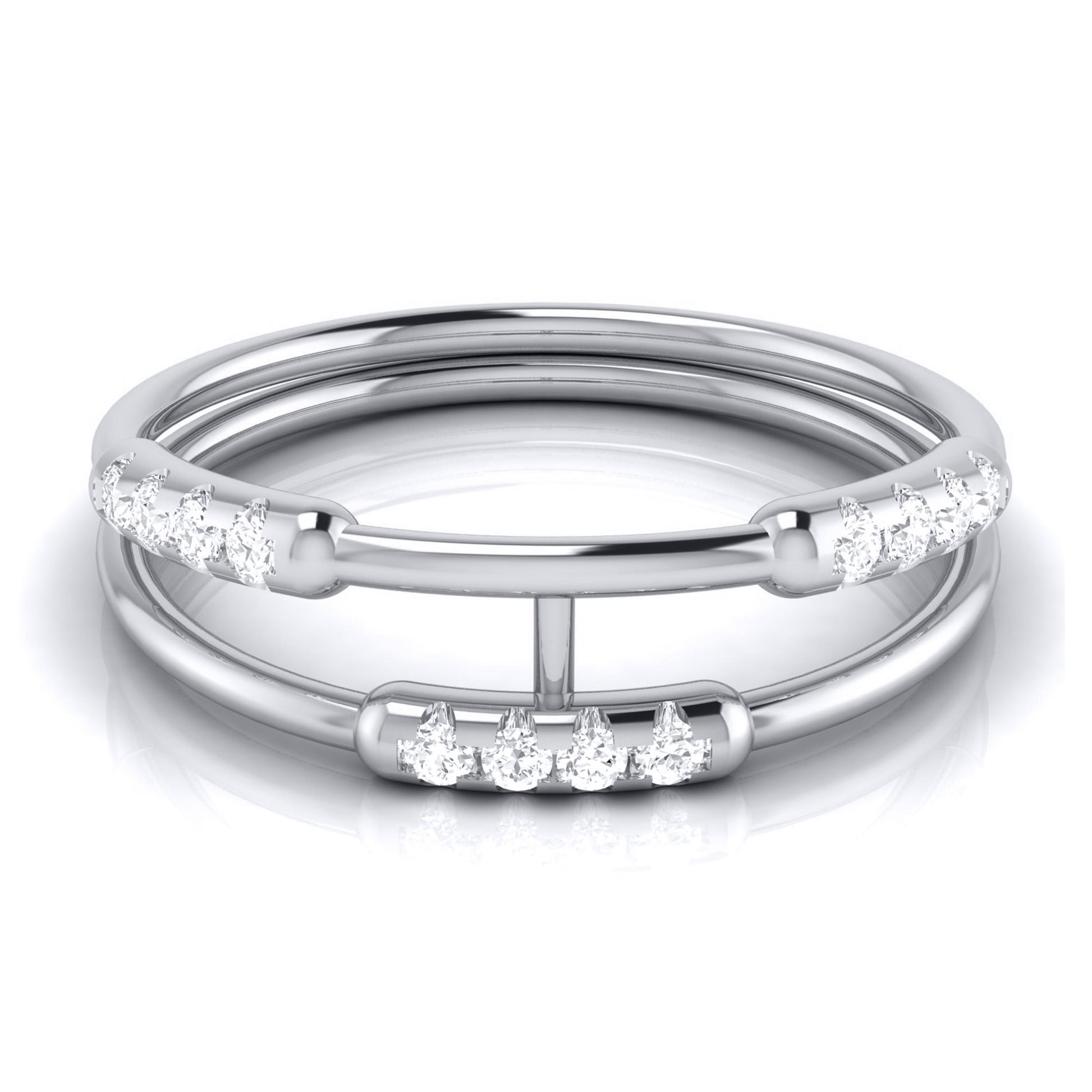 Hinge lab grown diamond ring trendy ring design Fiona Diamonds