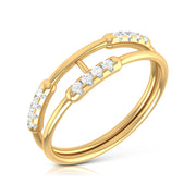 Hinge lab grown diamond ring trendy ring design Fiona Diamonds