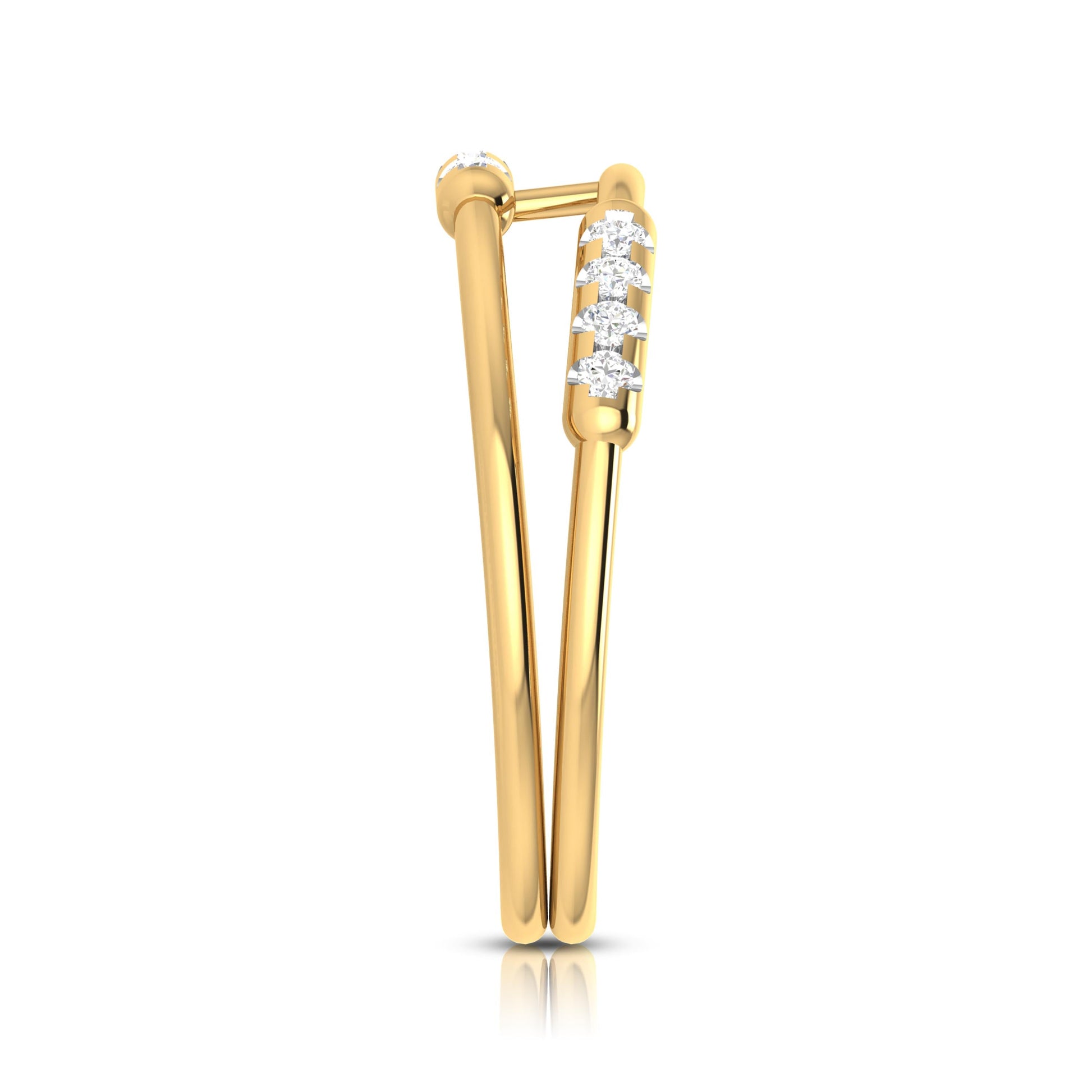 Hinge lab grown diamond ring trendy ring design Fiona Diamonds