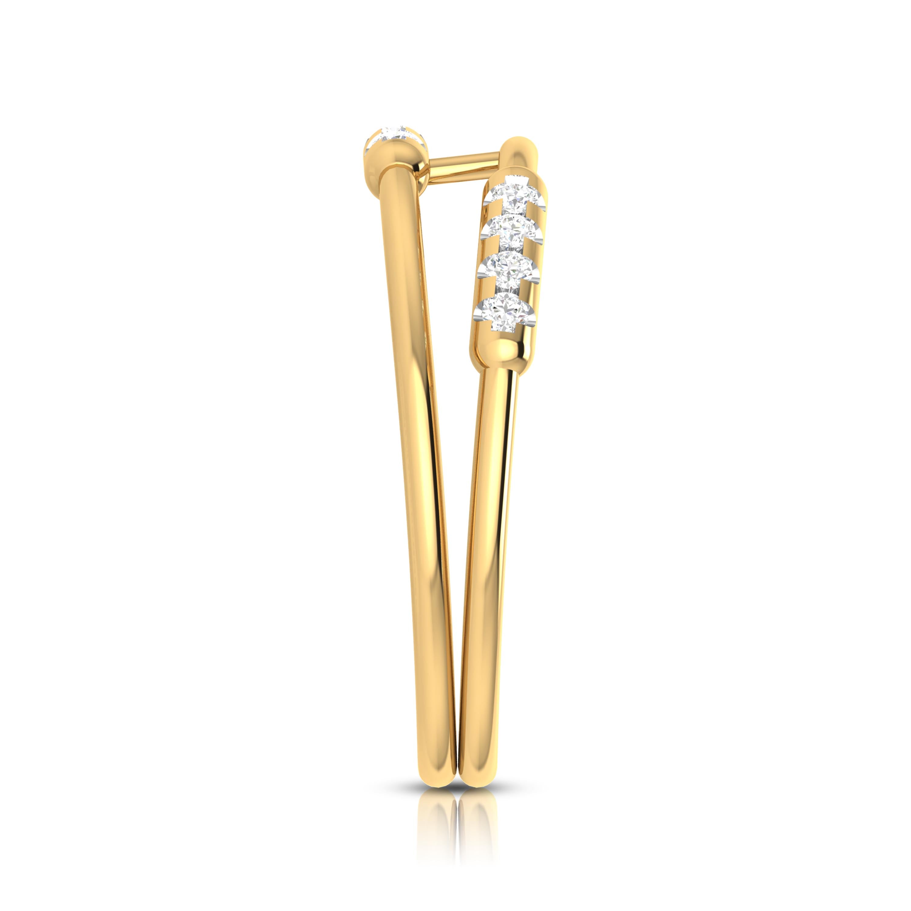 Hinge lab grown diamond ring trendy ring design Fiona Diamonds
