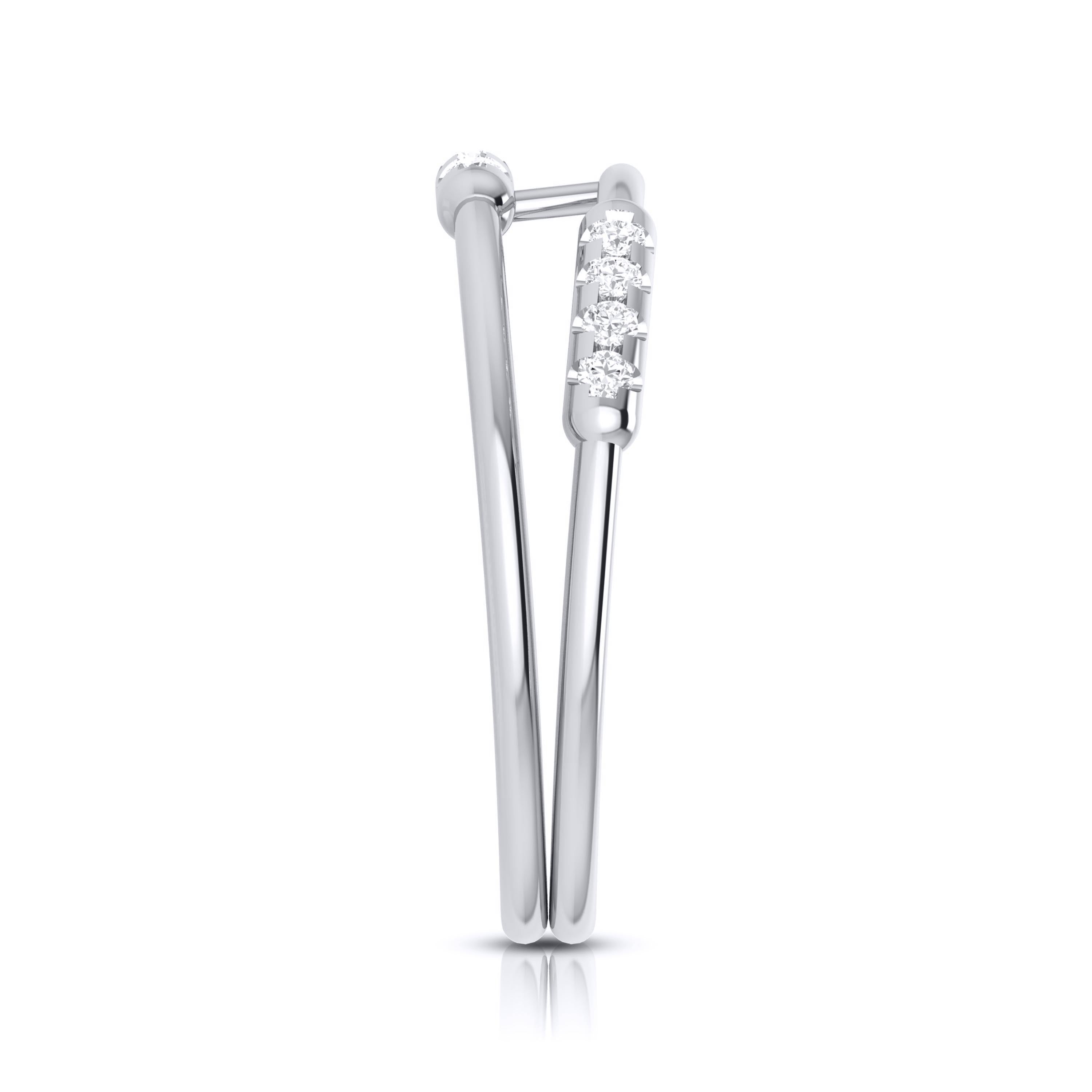 Hinge lab grown diamond ring trendy ring design Fiona Diamonds
