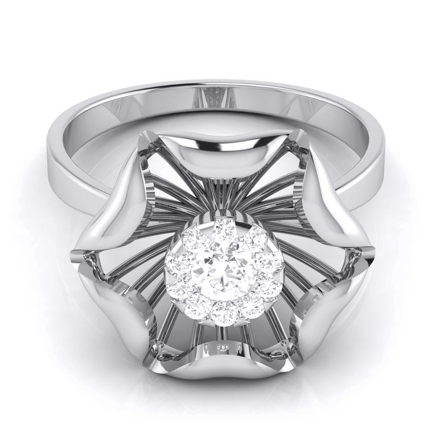Load image into Gallery viewer, Camilla lab grown diamond ring trendy ring design Fiona Diamonds

