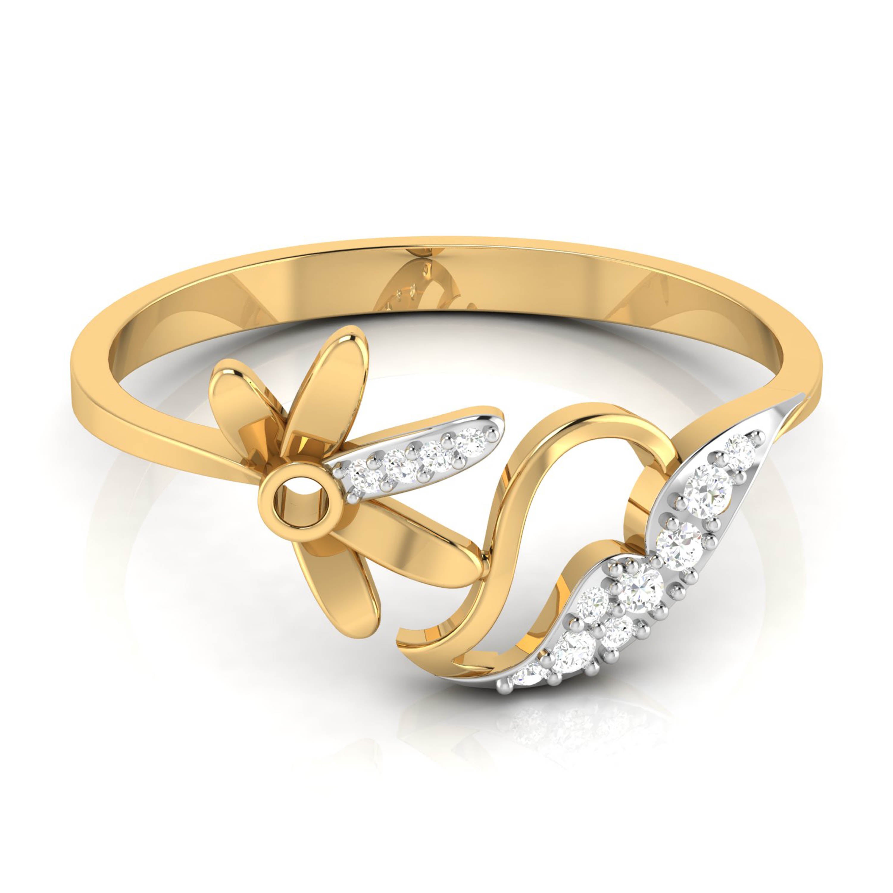 Dacia lab grown diamond ring sleek ring Fiona Diamonds