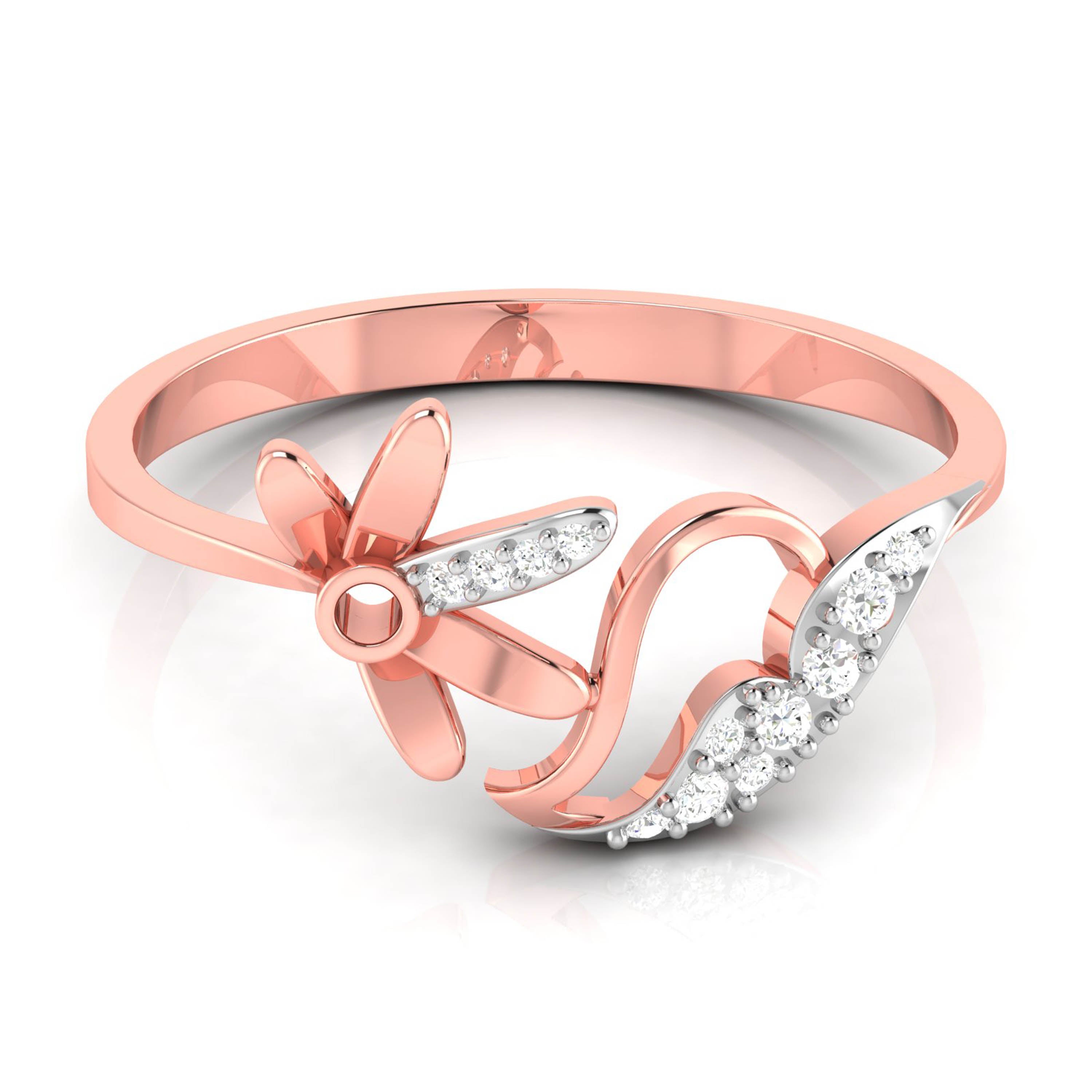 Dacia lab grown diamond ring sleek ring Fiona Diamonds