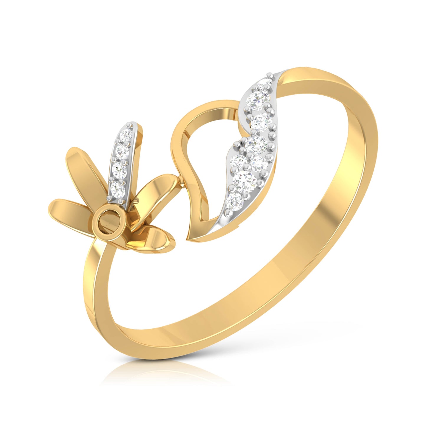 Dacia lab grown diamond ring sleek ring Fiona Diamonds