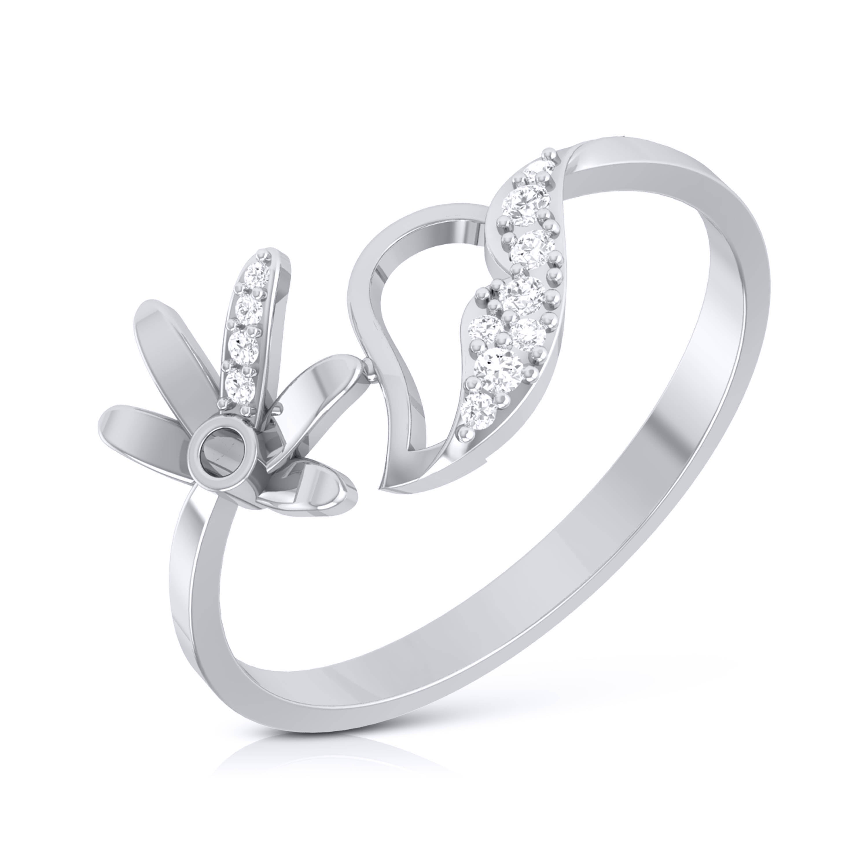 Dacia lab grown diamond ring sleek ring Fiona Diamonds