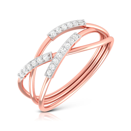 Delfina lab grown diamond ring unique ring design Fiona Diamonds