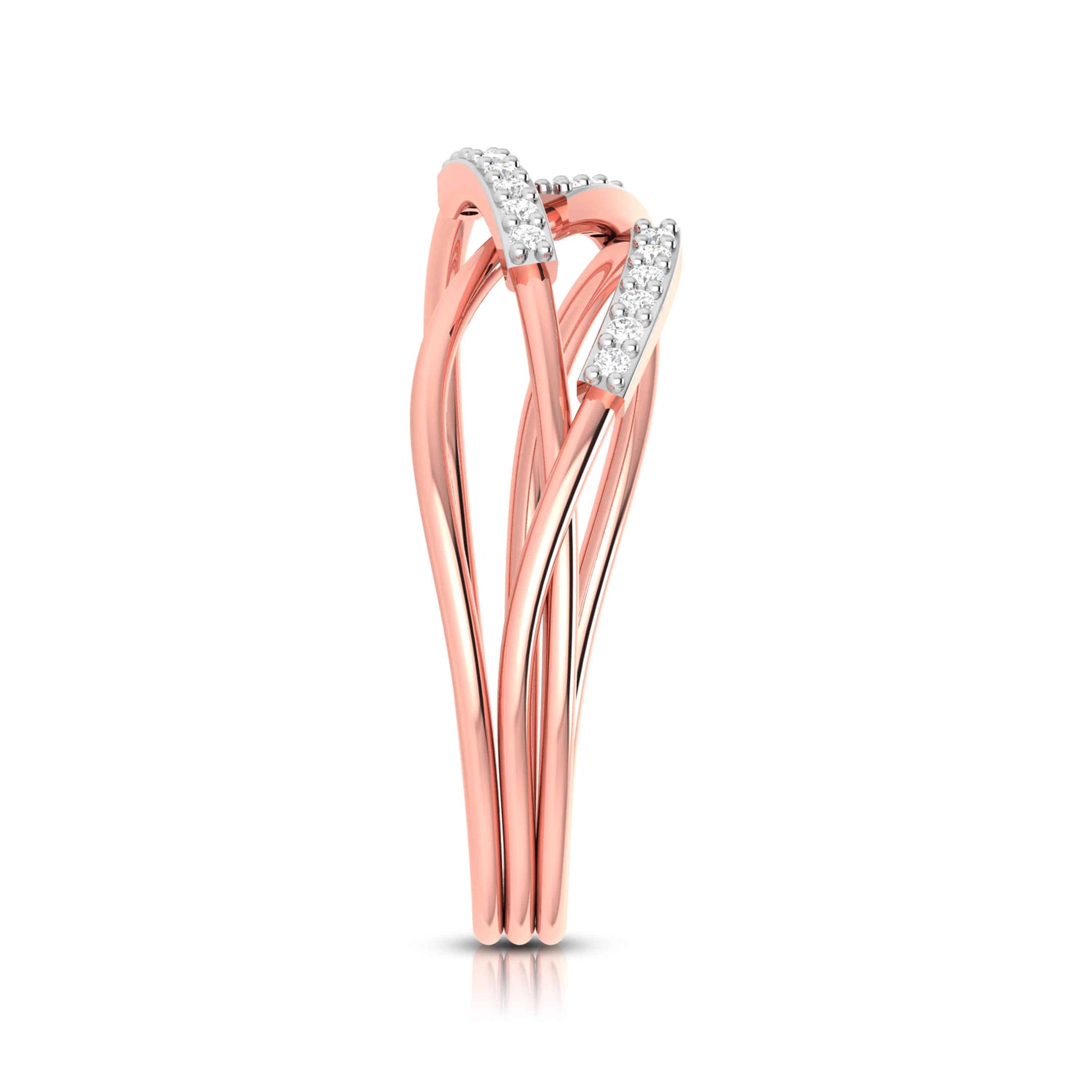 Delfina lab grown diamond ring unique ring design Fiona Diamonds