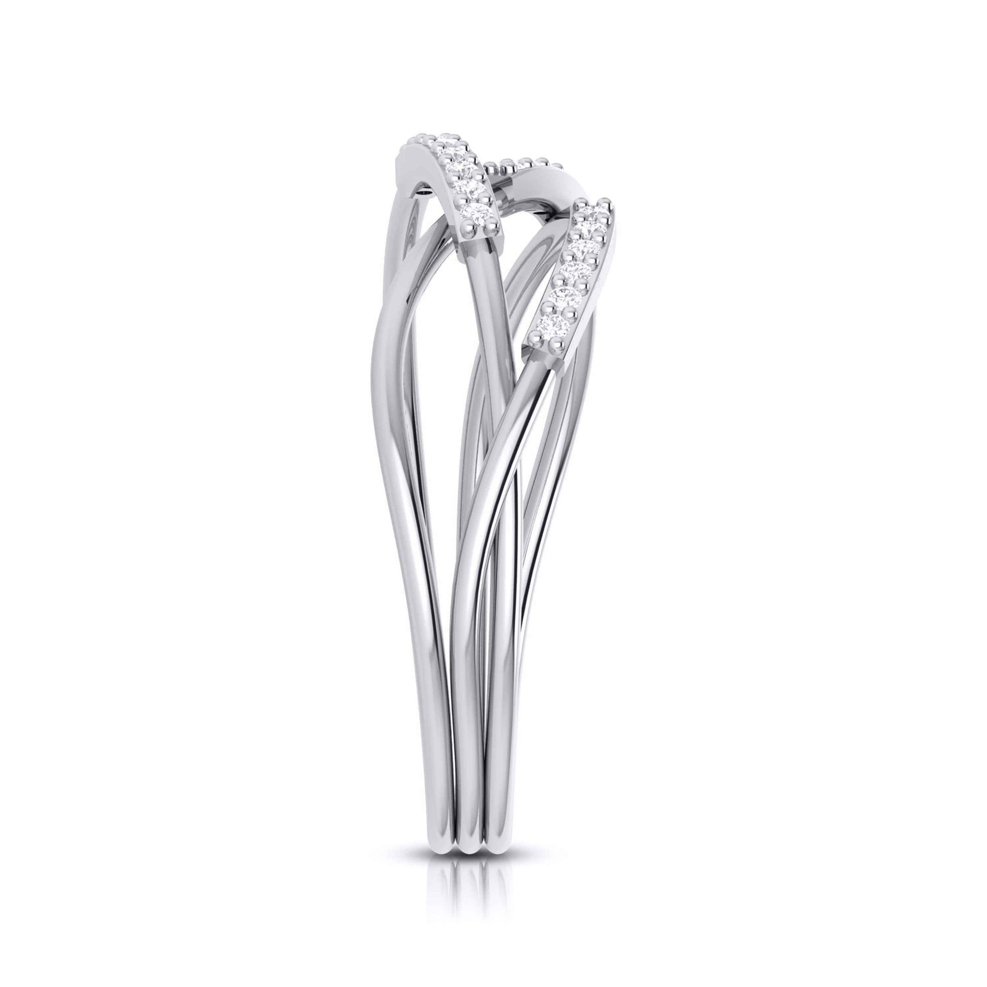 Delfina lab grown diamond ring unique ring design Fiona Diamonds