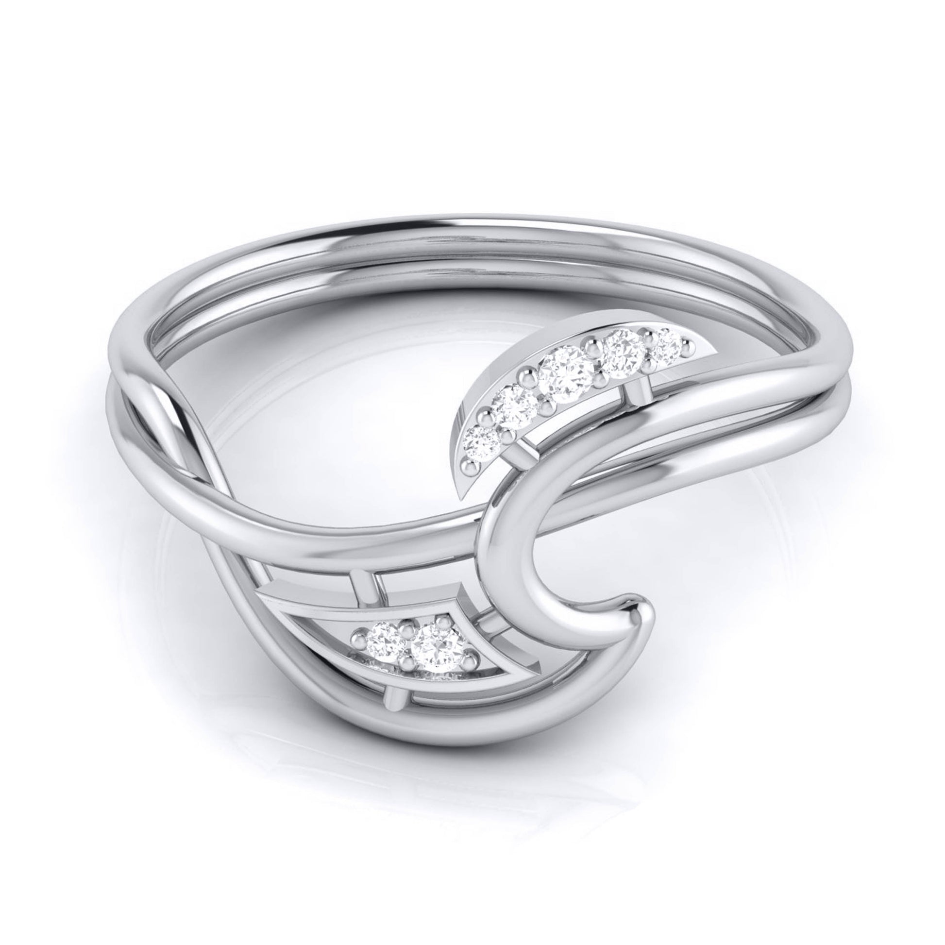 Zoyin lab grown diamond ring sleek ring Fiona Diamonds
