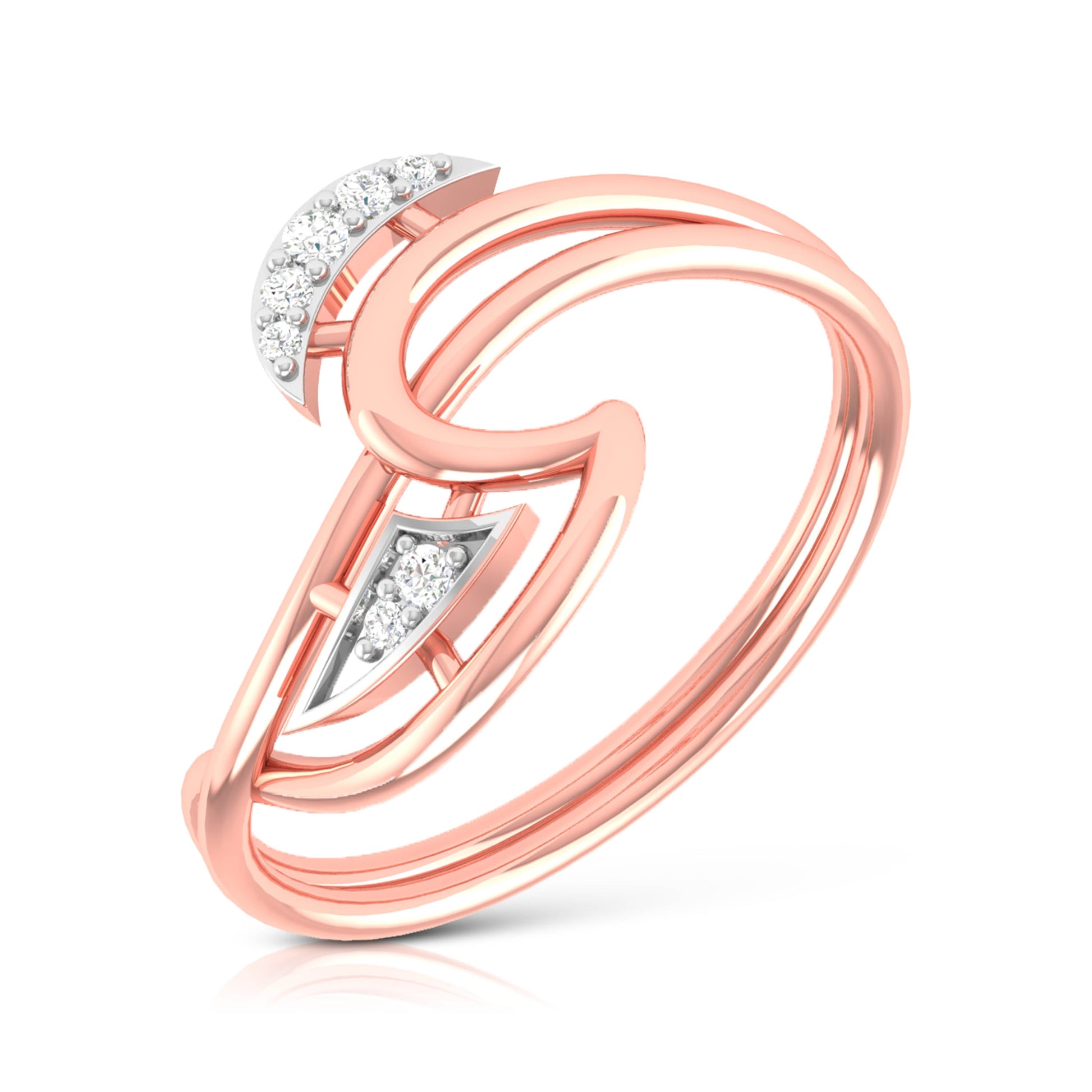 Zoyin lab grown diamond ring sleek ring Fiona Diamonds