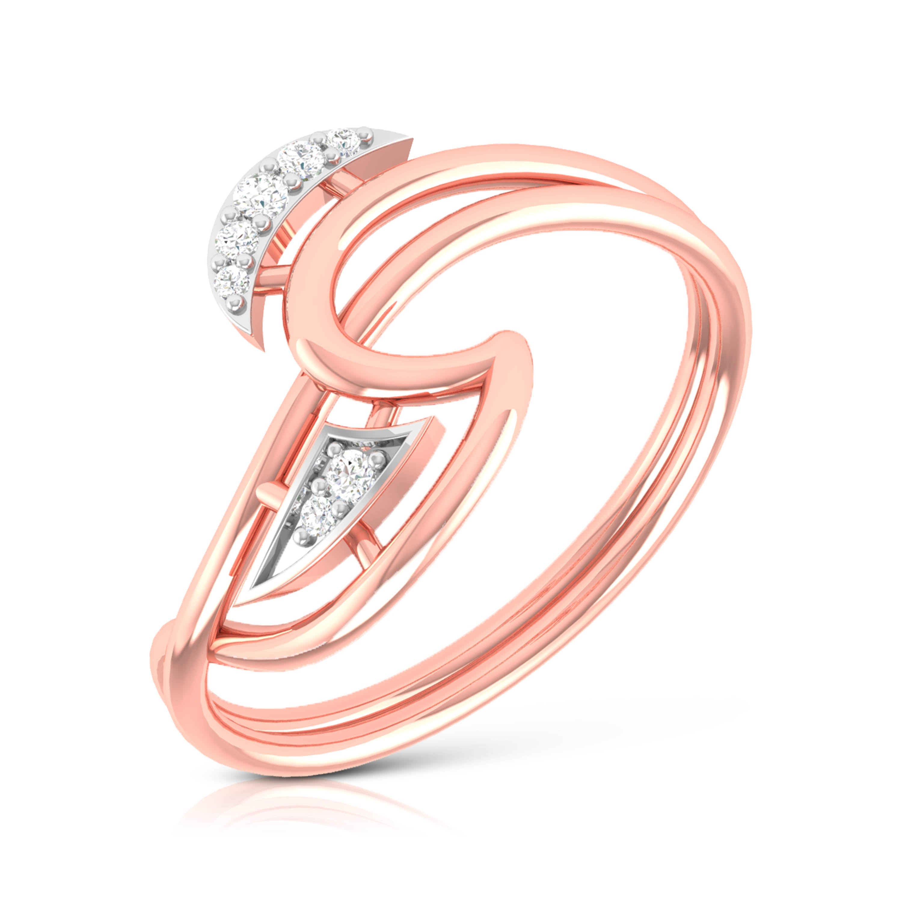 Zoyin lab grown diamond ring sleek ring Fiona Diamonds