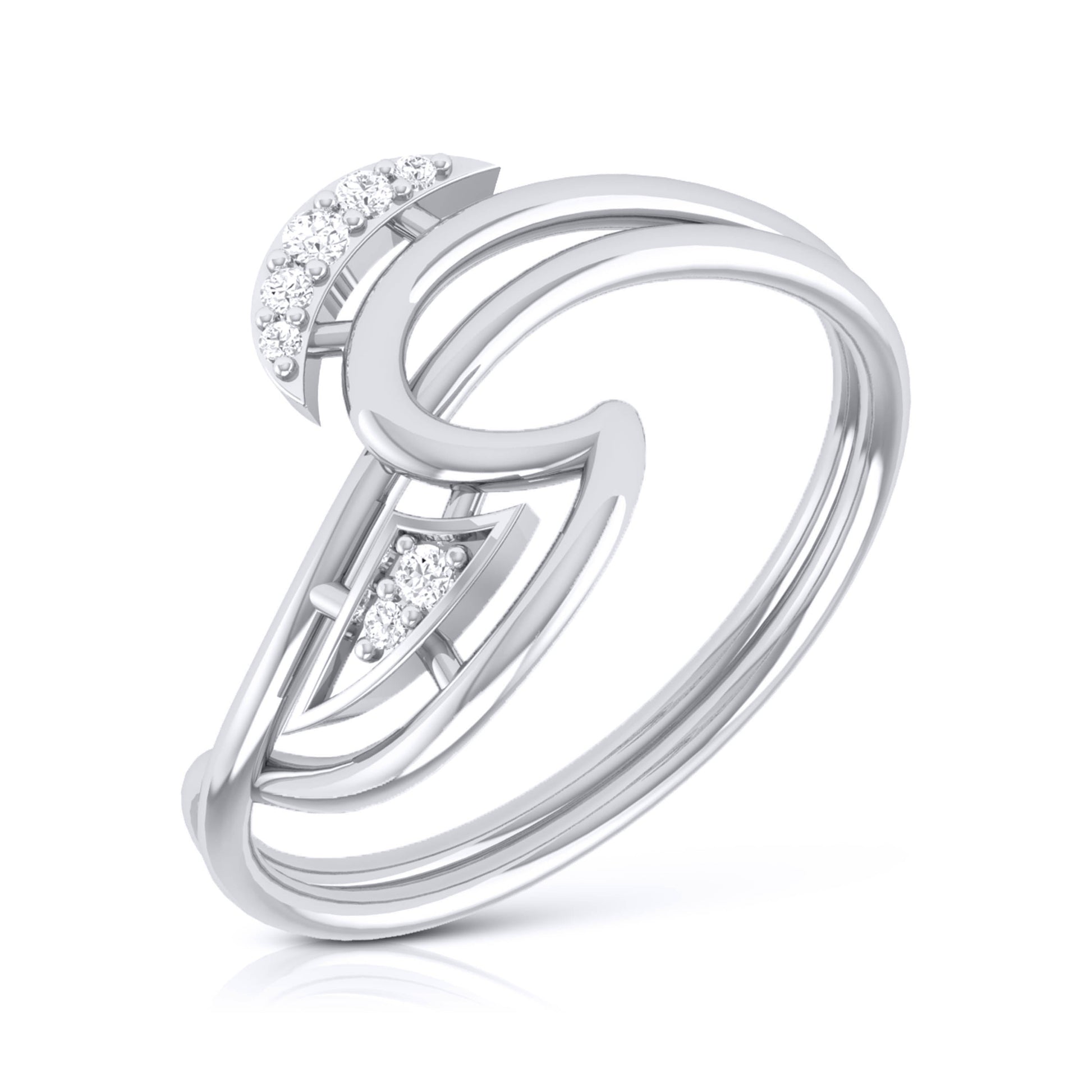 Zoyin lab grown diamond ring sleek ring Fiona Diamonds