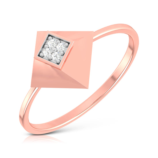 Load image into Gallery viewer, Tilting lab grown diamond ring sleek ring Fiona Diamonds
