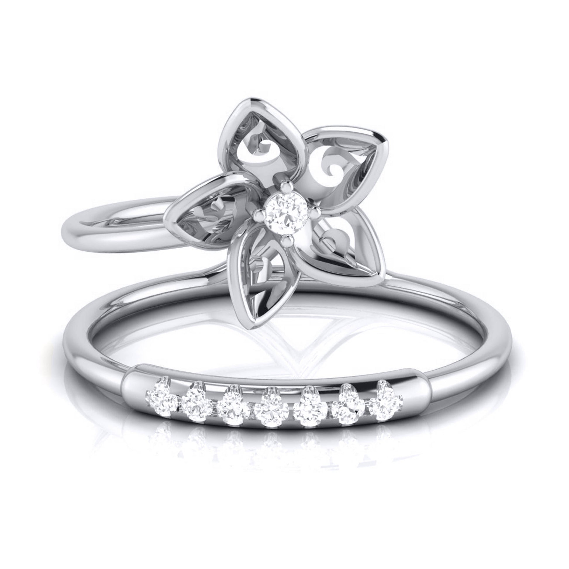 Vinca lab grown diamond ring trendy ring design Fiona Diamonds