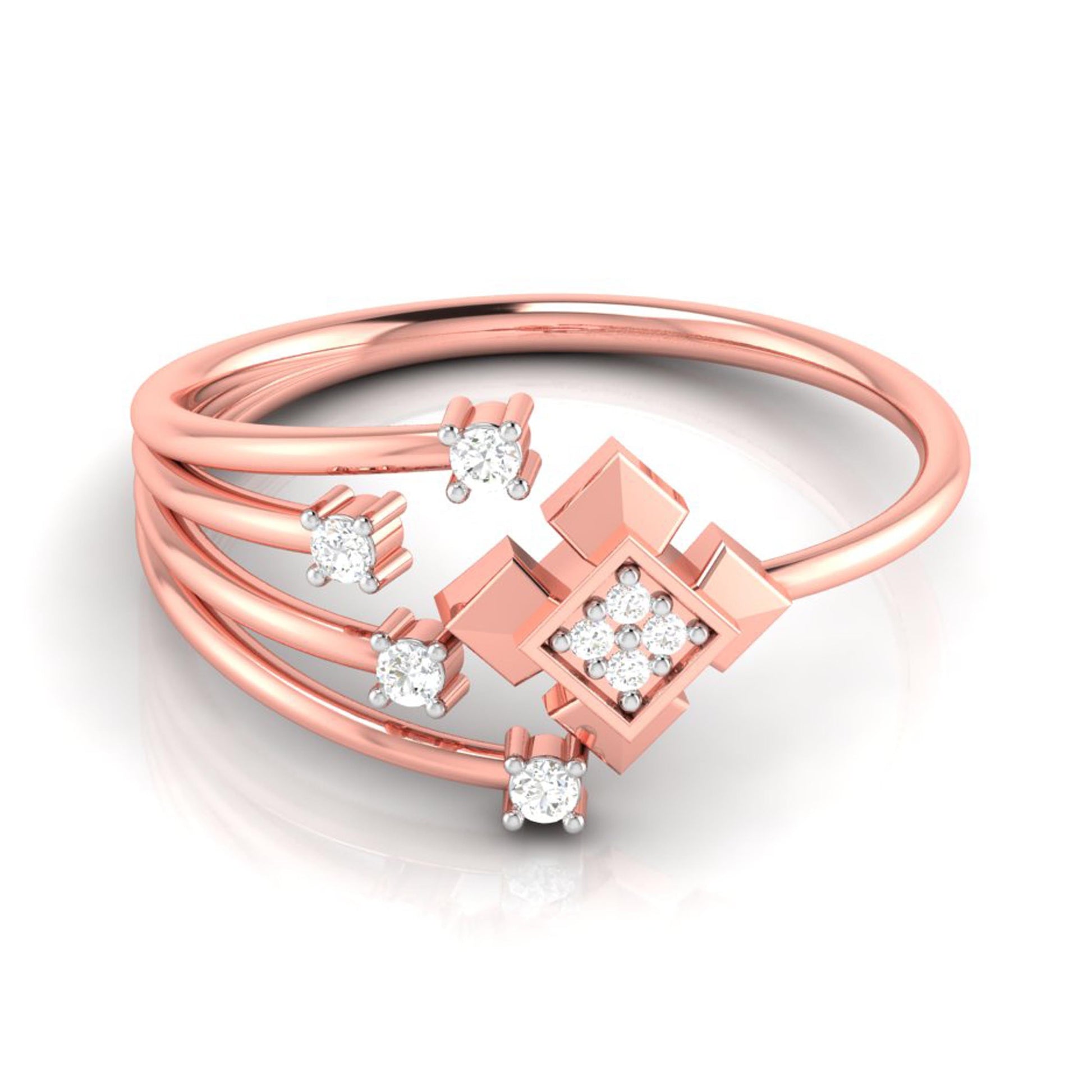 Branches lab grown diamond ring trendy ring design Fiona Diamonds