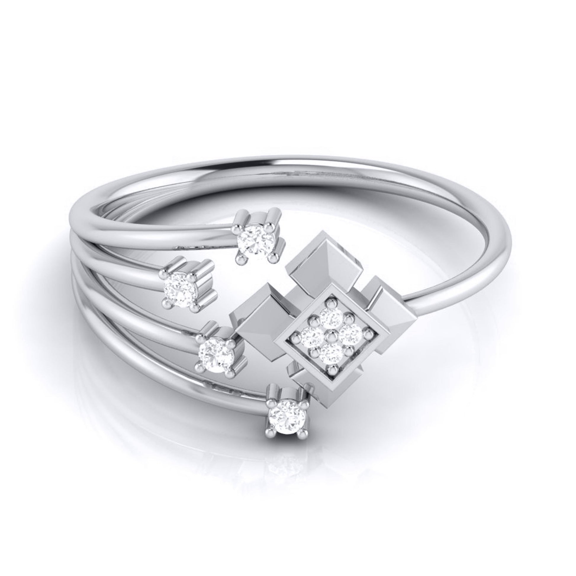 Branches lab grown diamond ring trendy ring design Fiona Diamonds