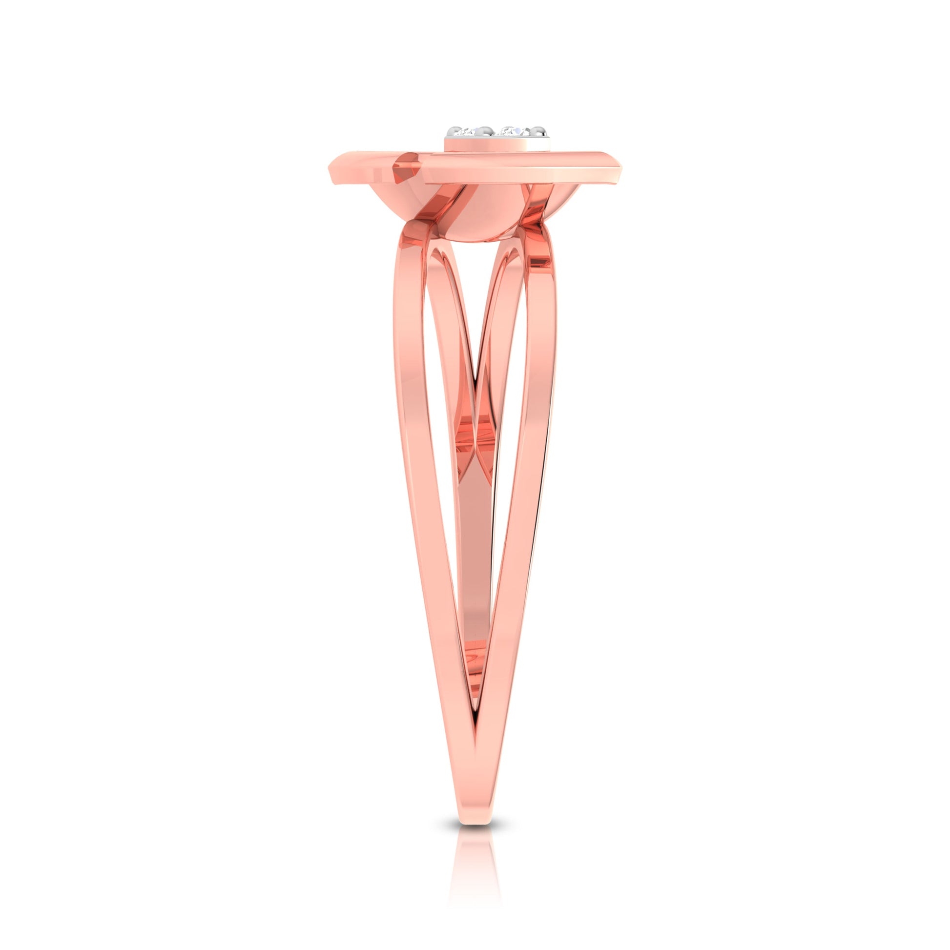 Encase lab grown diamond ring sleek ring Fiona Diamonds