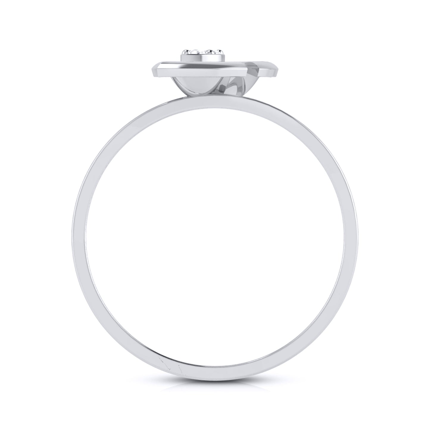 Encase lab grown diamond ring sleek ring Fiona Diamonds