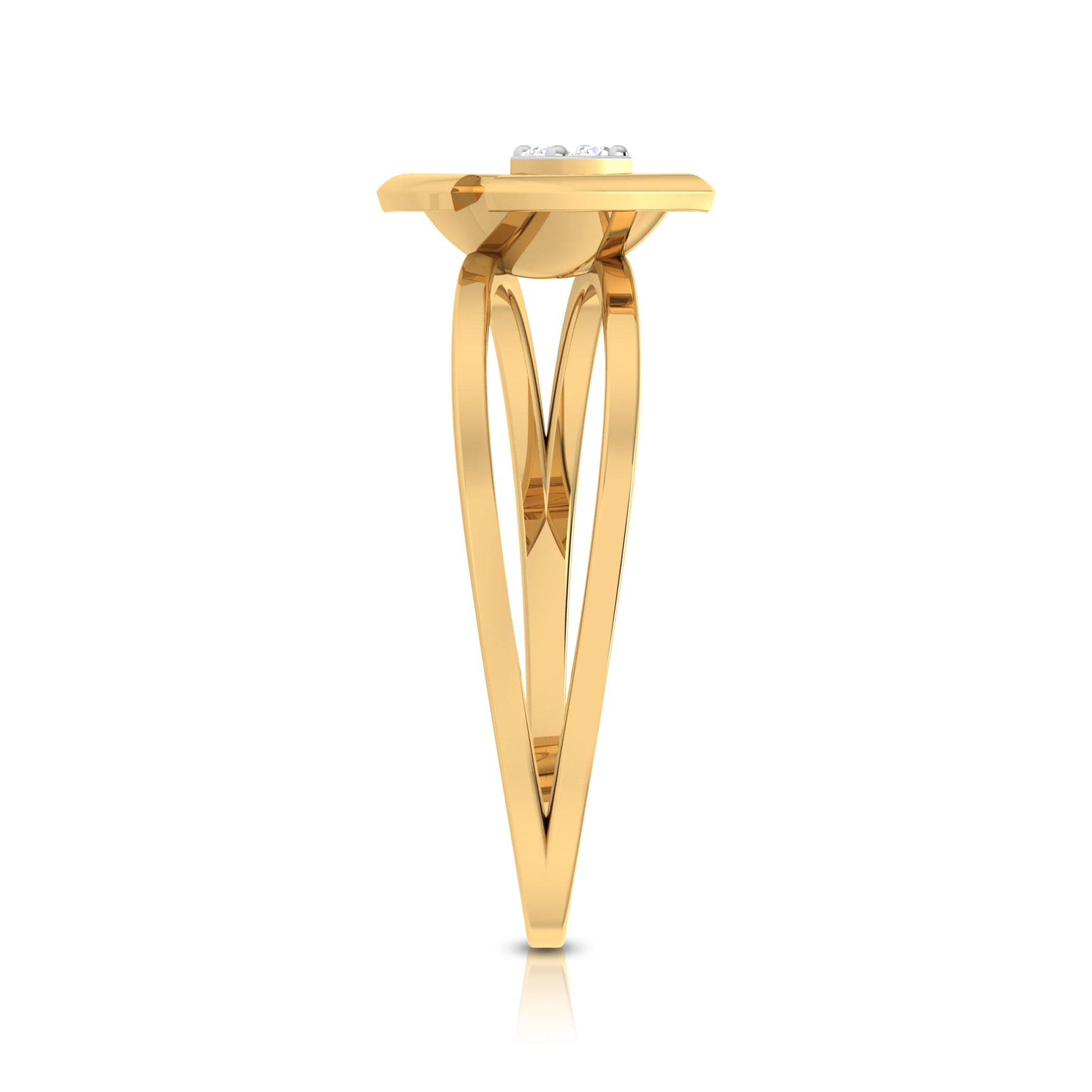 Encase lab grown diamond ring sleek ring Fiona Diamonds