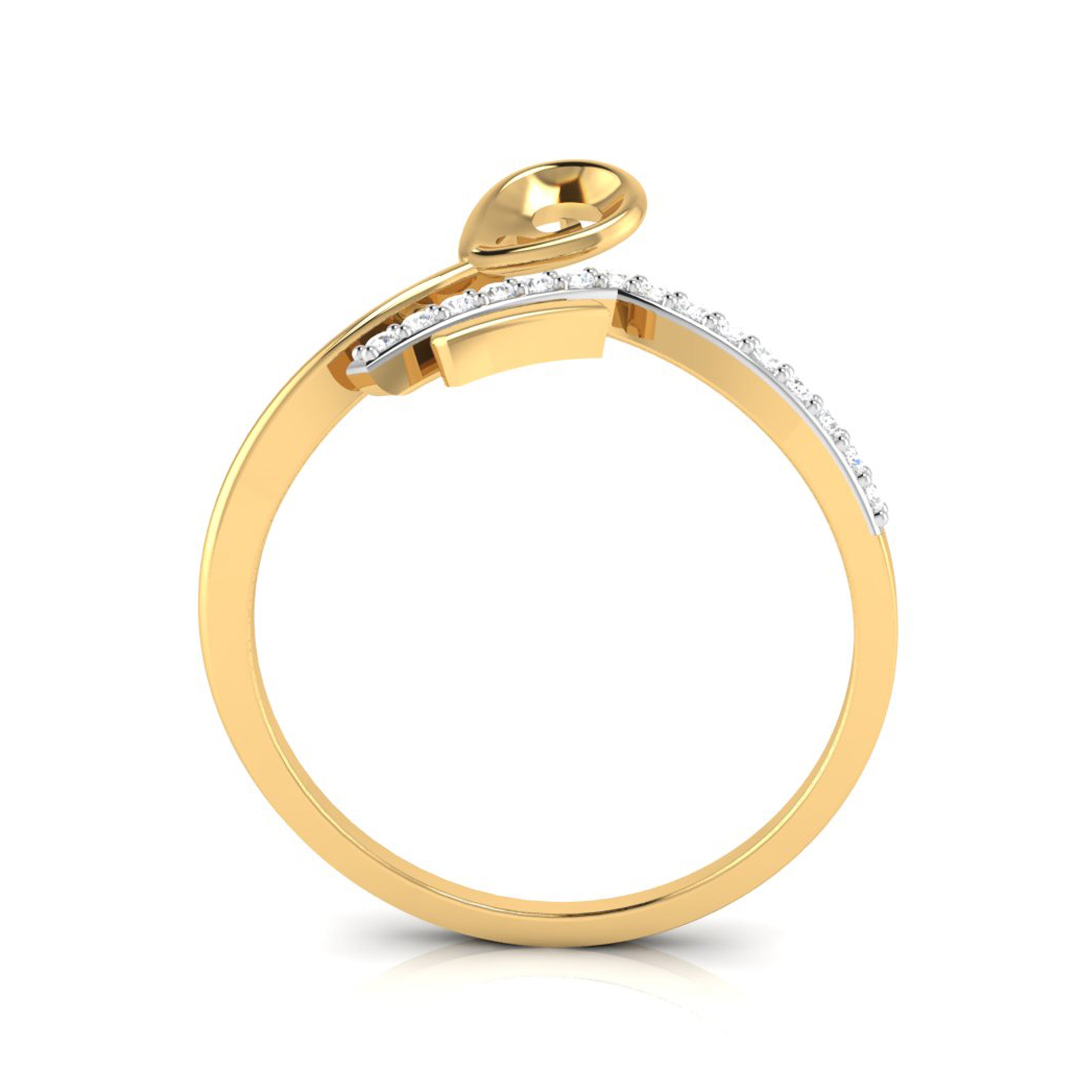 Pelerine lab grown diamond ring simple round ring design Fiona Diamonds