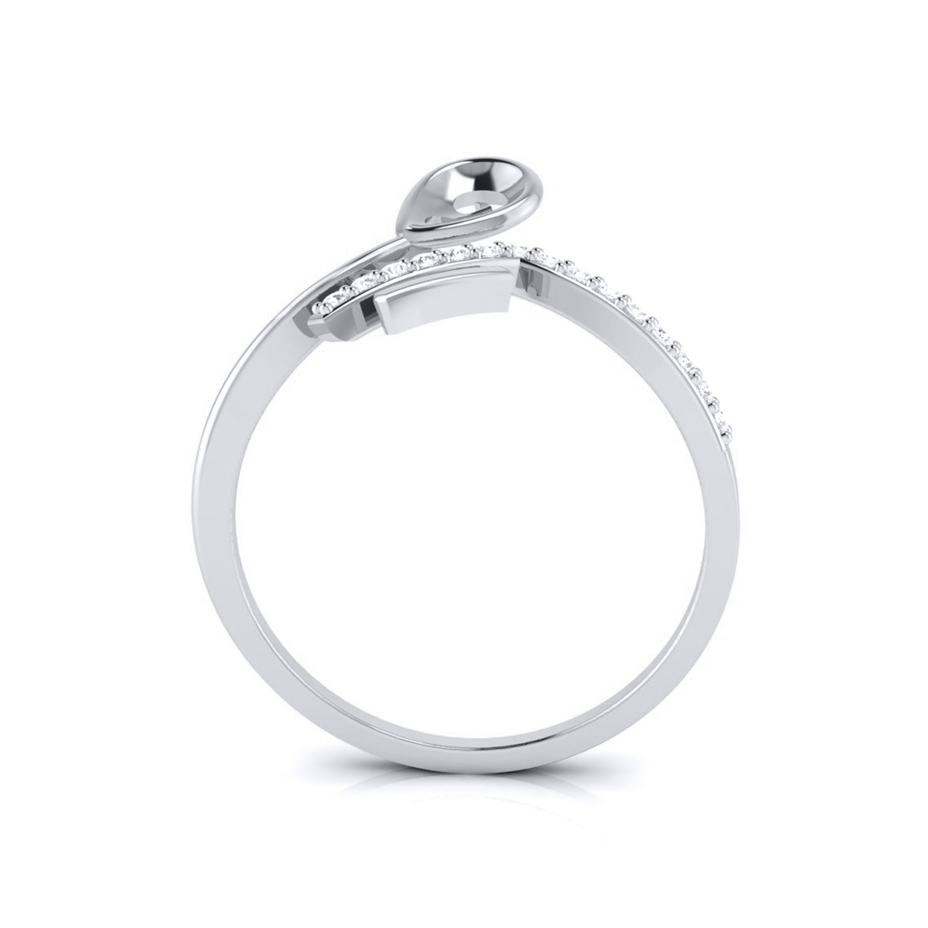 Pelerine lab grown diamond ring simple round ring design Fiona Diamonds