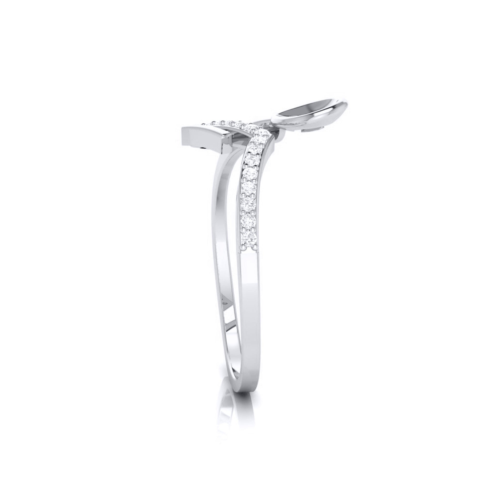 Pelerine lab grown diamond ring simple round ring design Fiona Diamonds