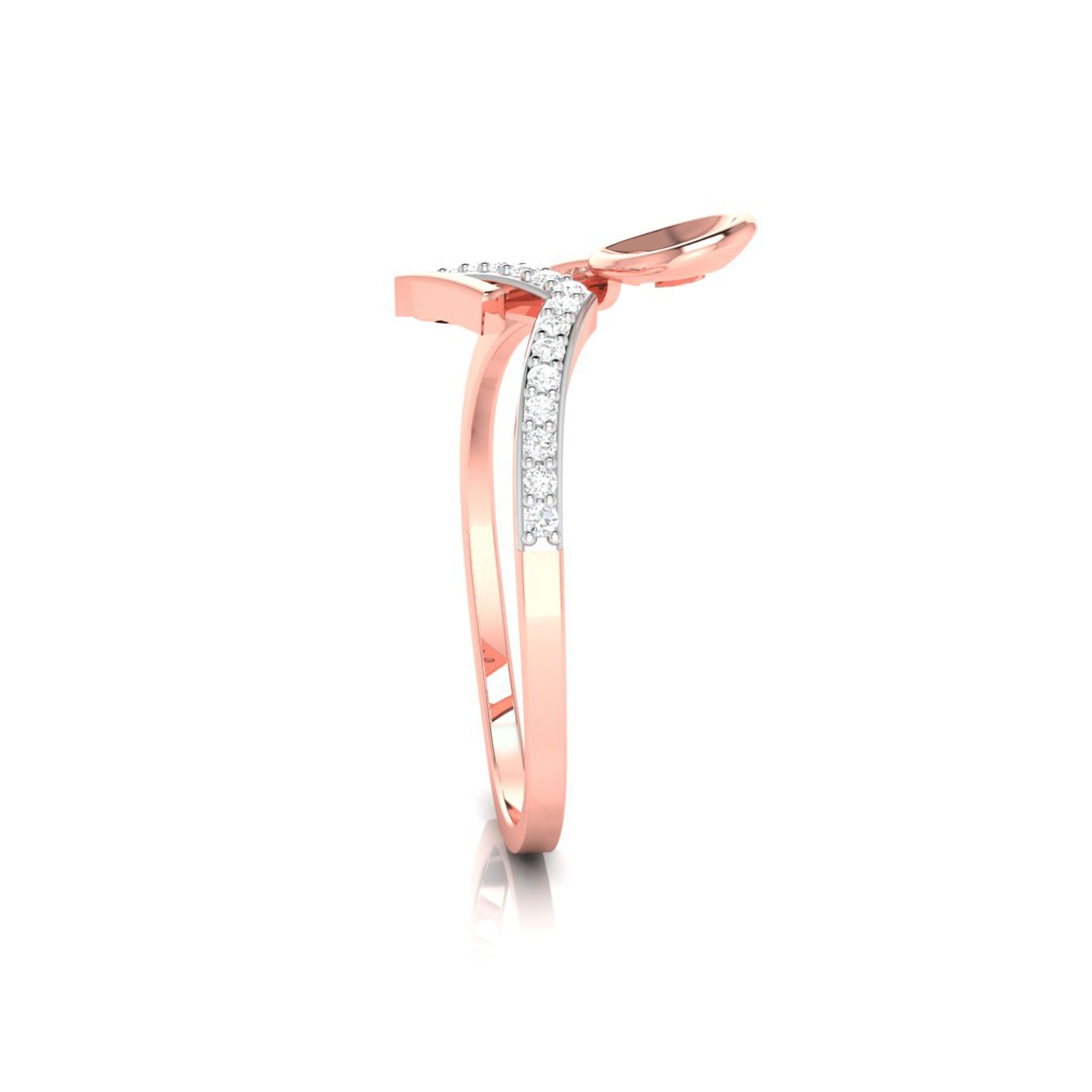 Pelerine lab grown diamond ring simple round ring design Fiona Diamonds