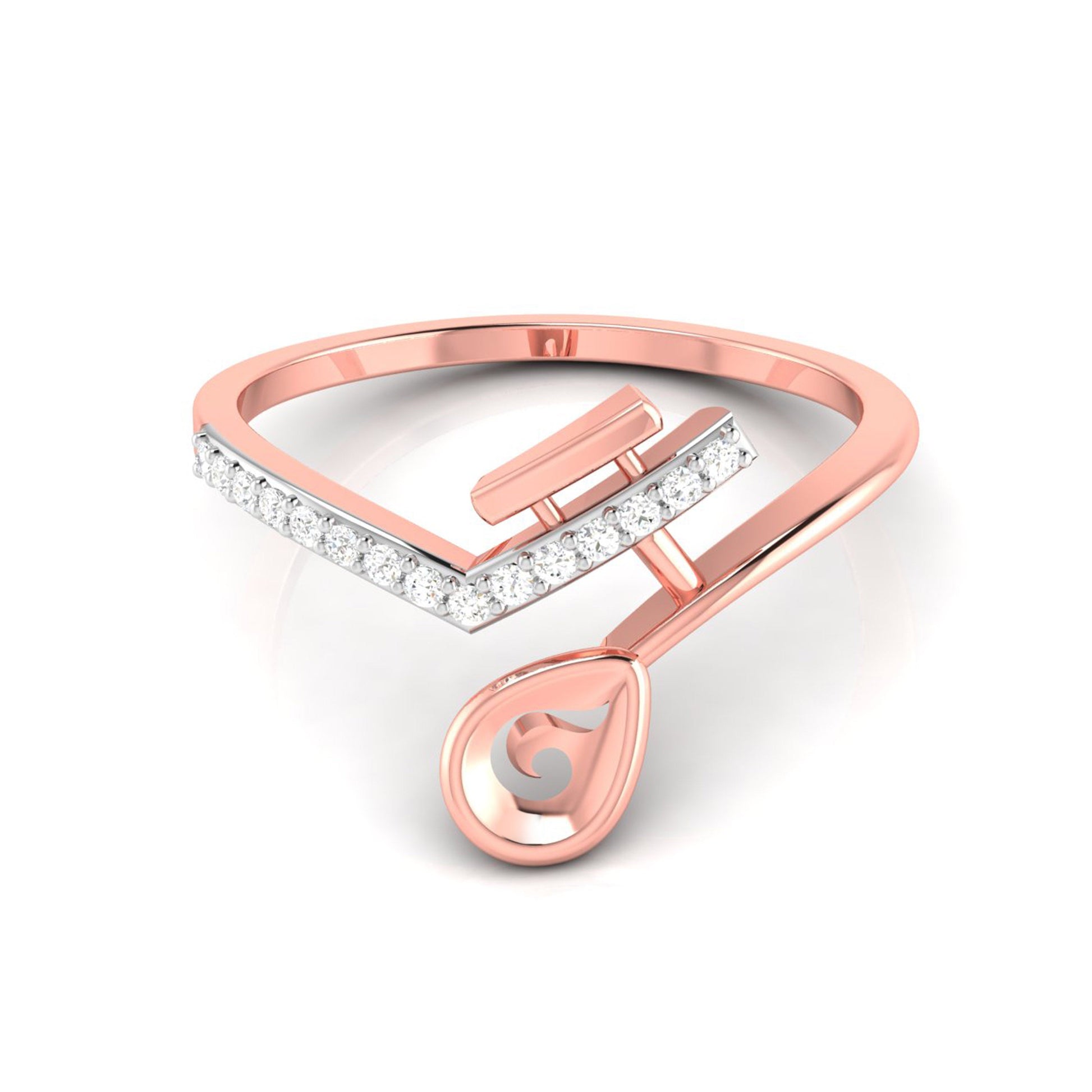 Pelerine lab grown diamond ring simple round ring design Fiona Diamonds