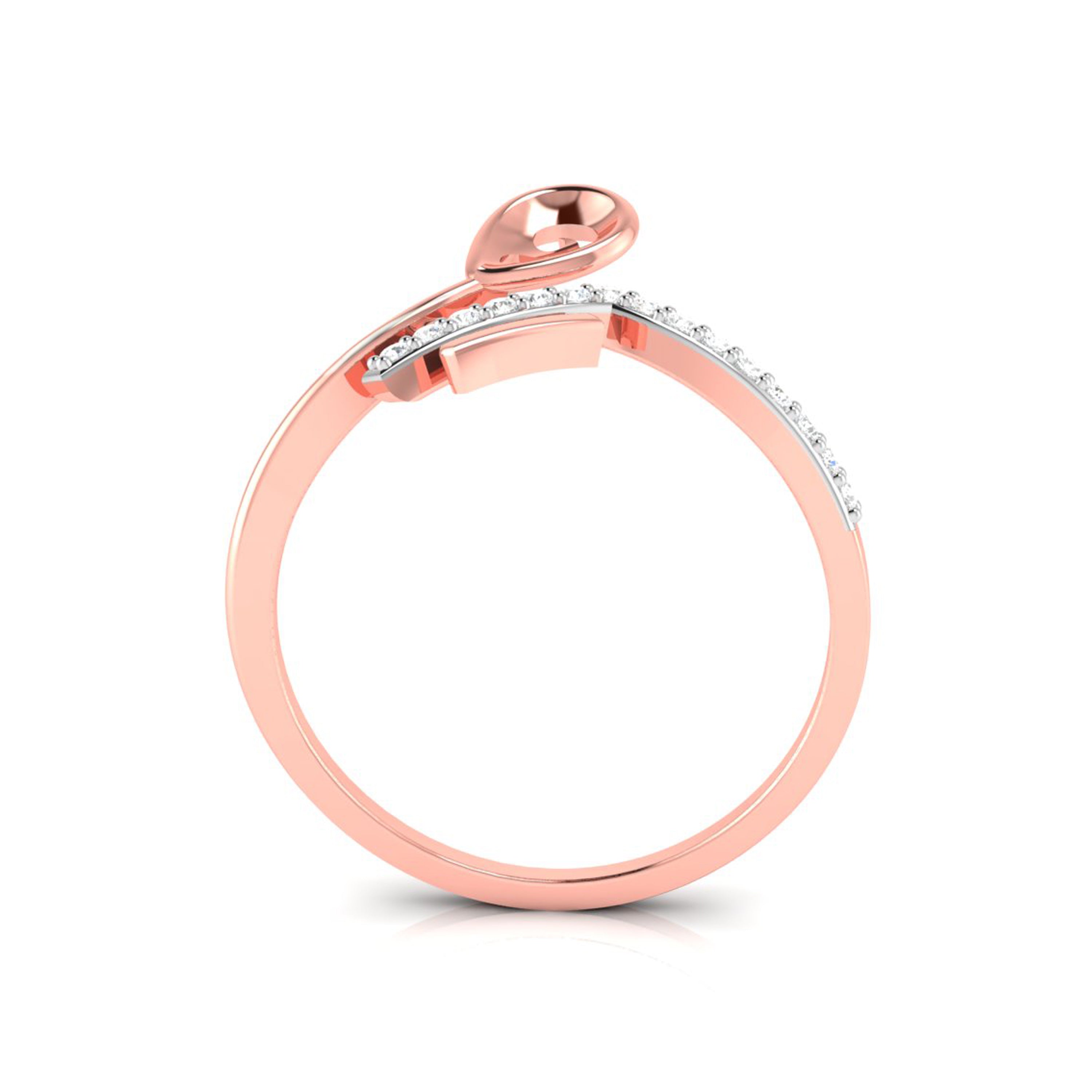 Pelerine lab grown diamond ring simple round ring design Fiona Diamonds