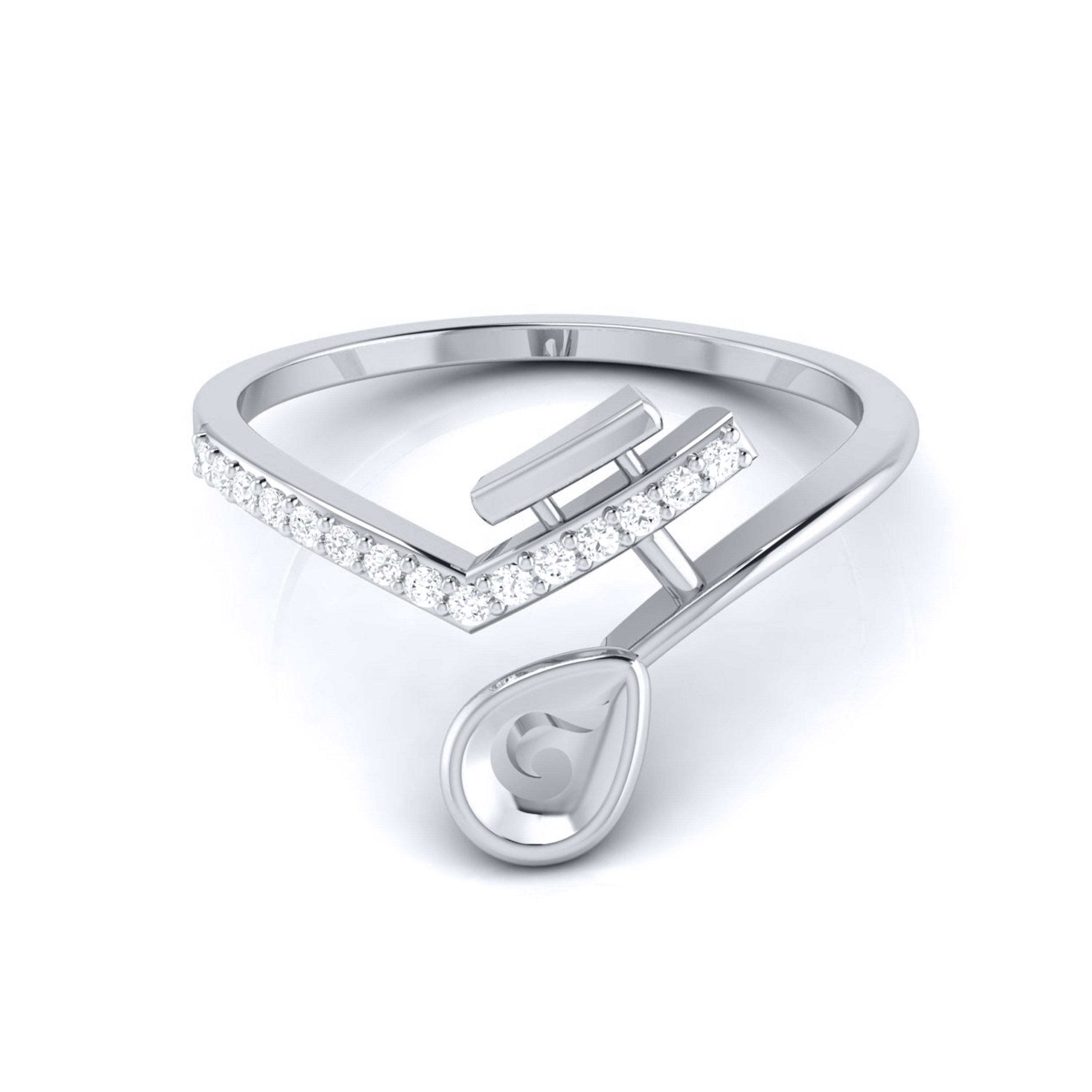 Pelerine lab grown diamond ring simple round ring design Fiona Diamonds