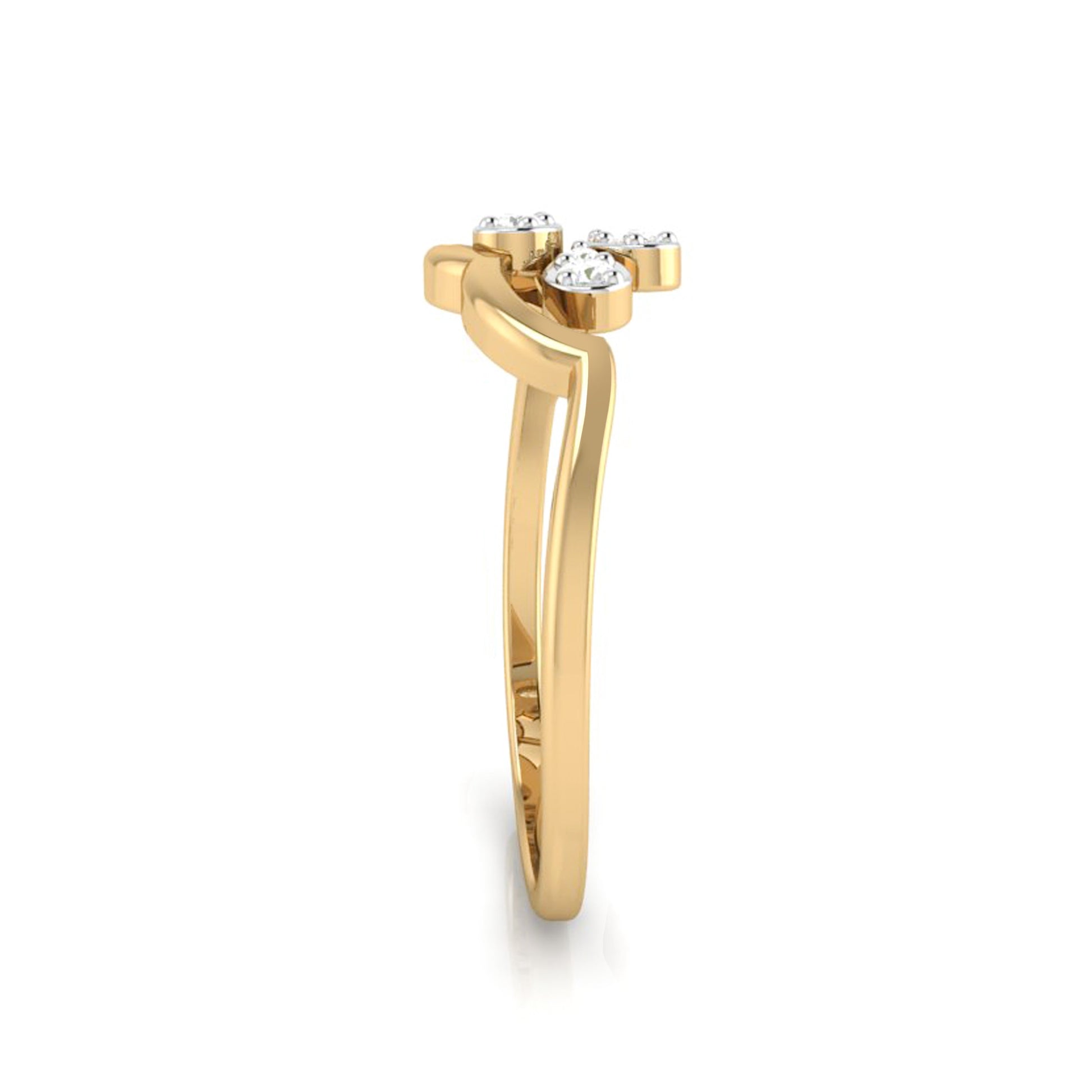 Brine lab grown diamond ring sleek ring Fiona Diamonds