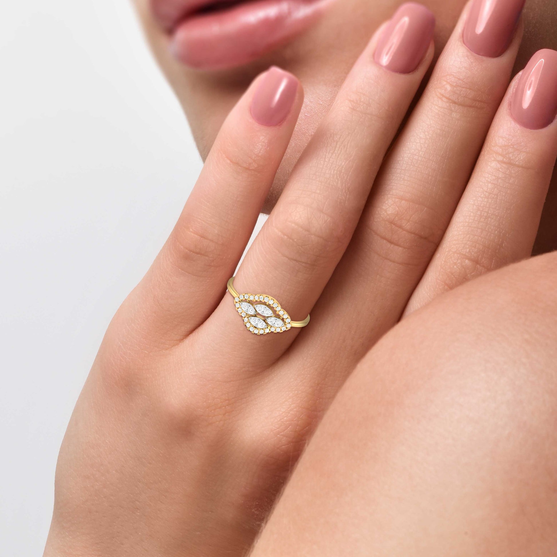 Logenze lab grown diamond ring unique ring design Fiona Diamonds