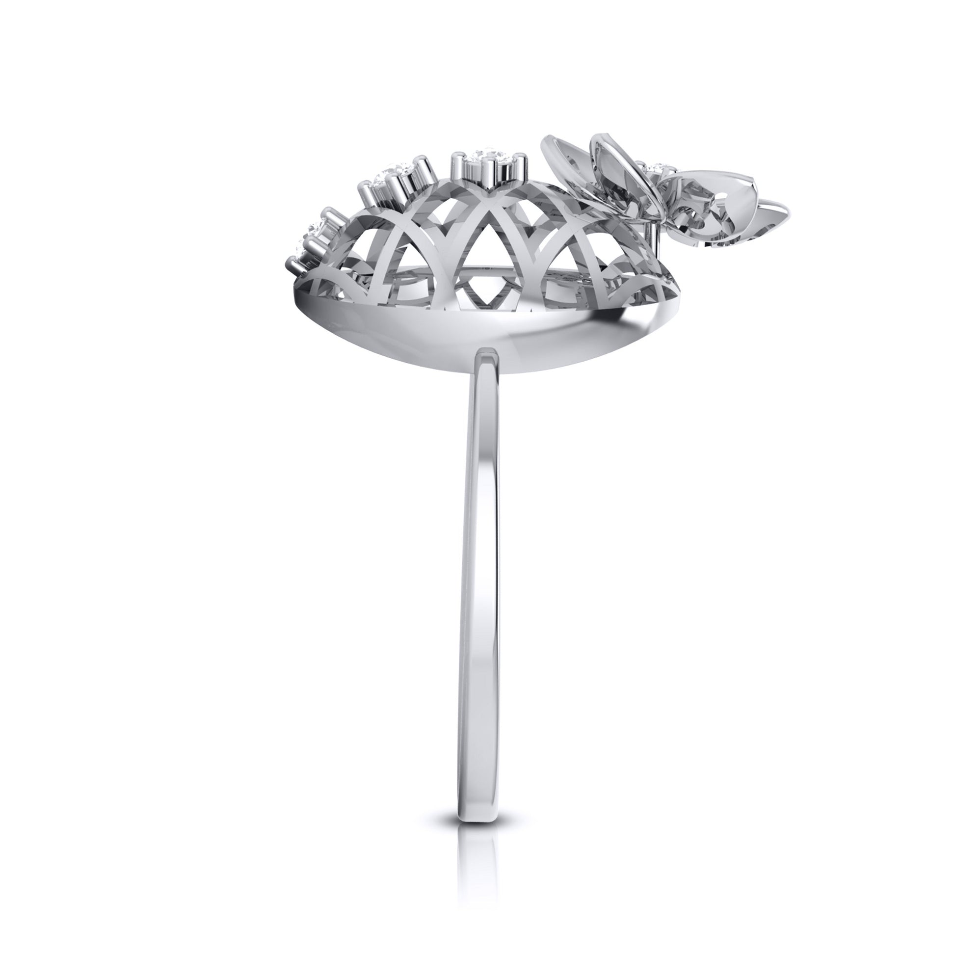 Piney lab grown diamond ring sleek ring Fiona Diamonds