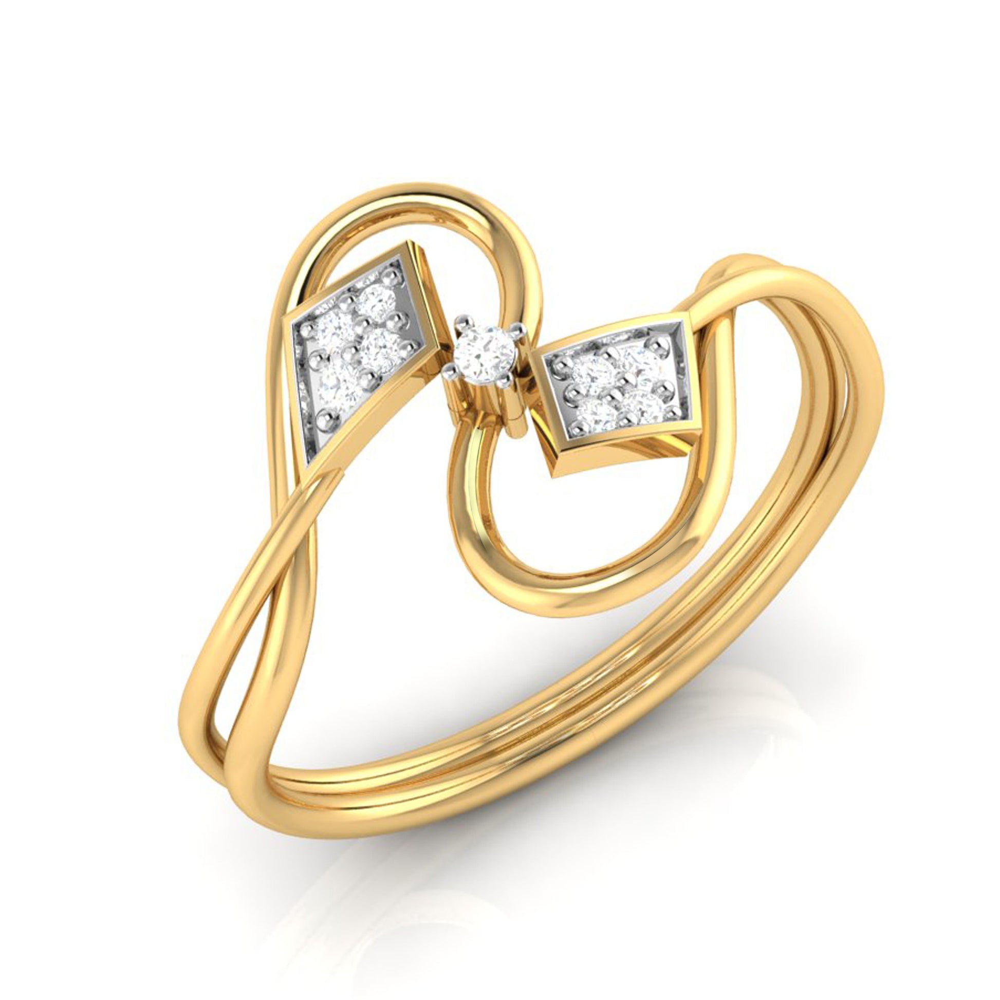 Prow lab grown diamond ring simple round ring design Fiona Diamonds