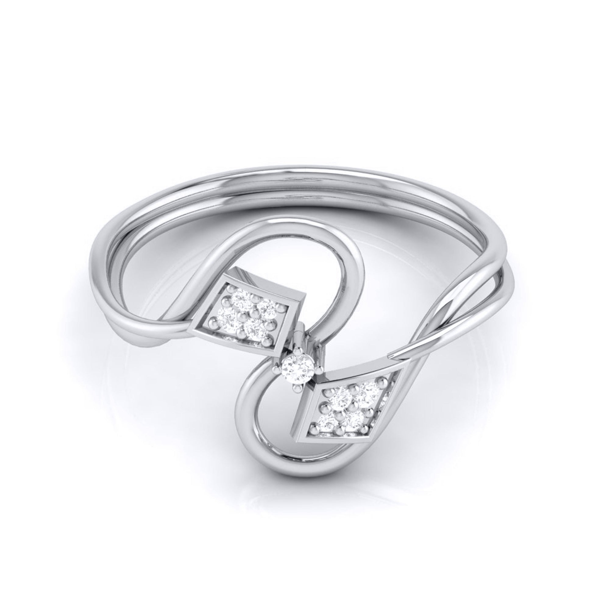 Prow lab grown diamond ring simple round ring design Fiona Diamonds
