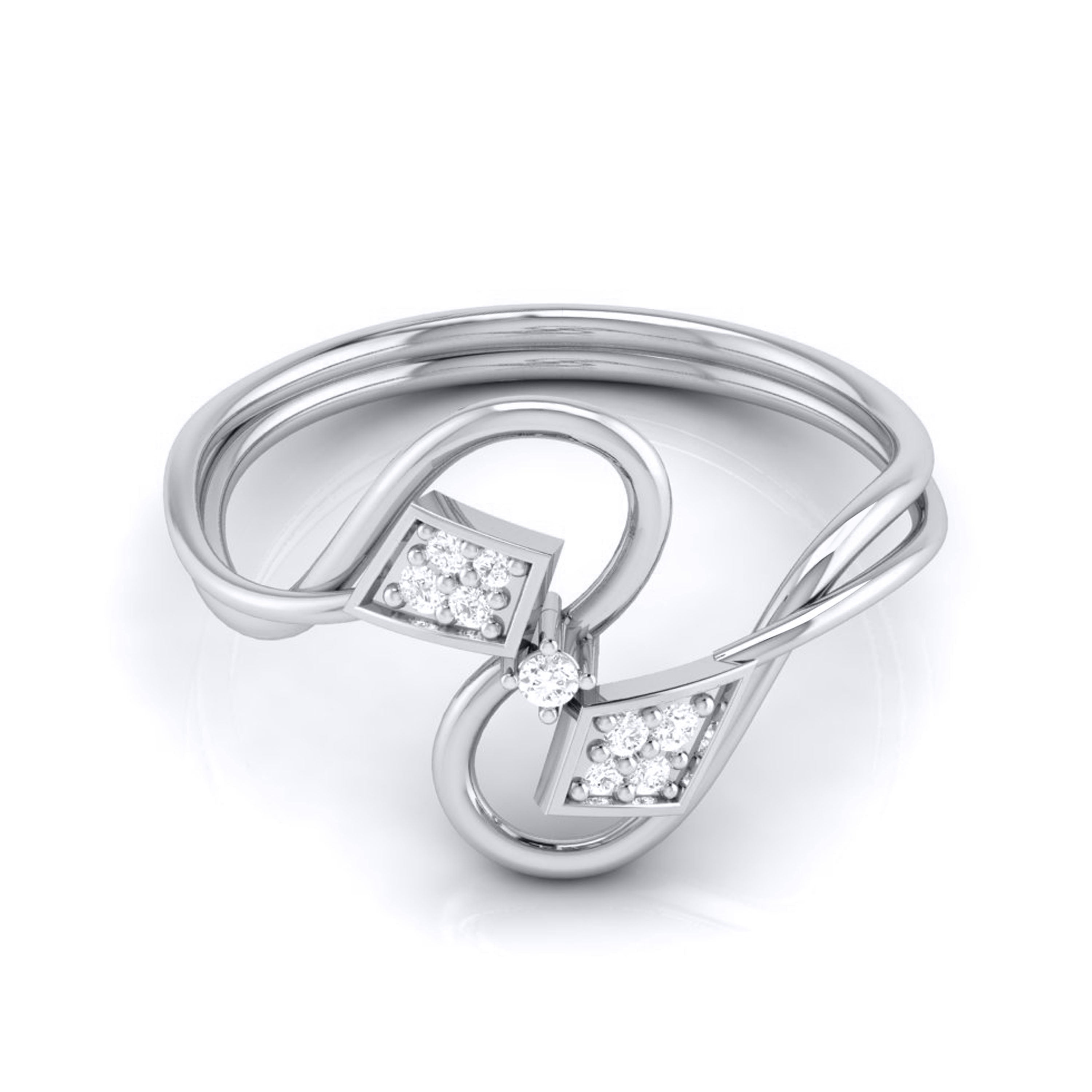 Prow lab grown diamond ring simple round ring design Fiona Diamonds