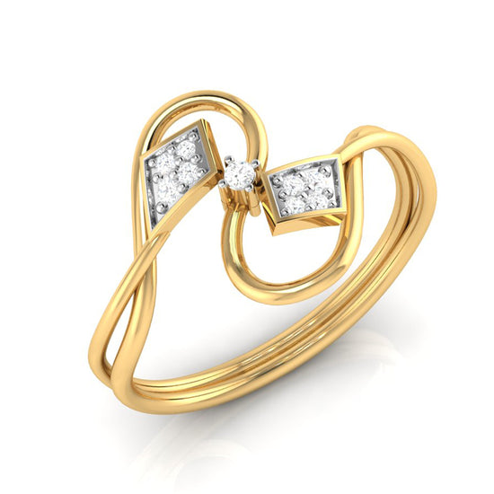 Prow lab grown diamond ring simple round ring design Fiona Diamonds