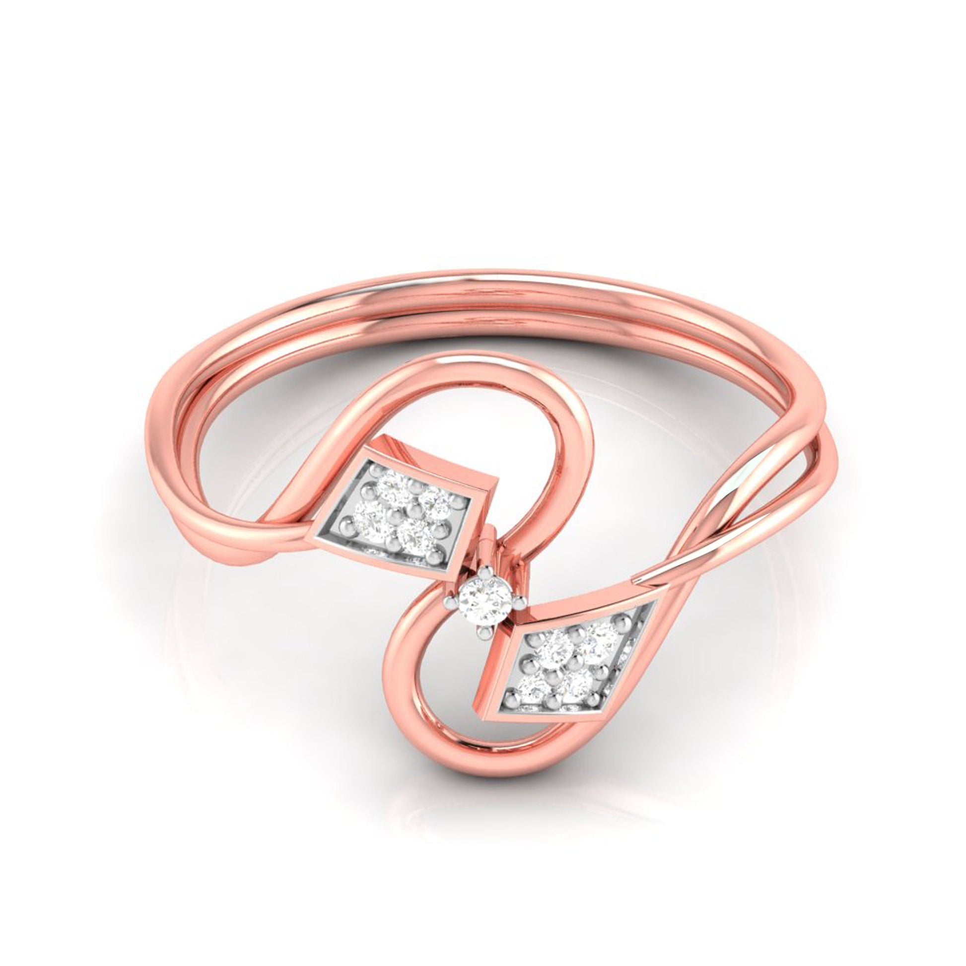 Prow lab grown diamond ring simple round ring design Fiona Diamonds