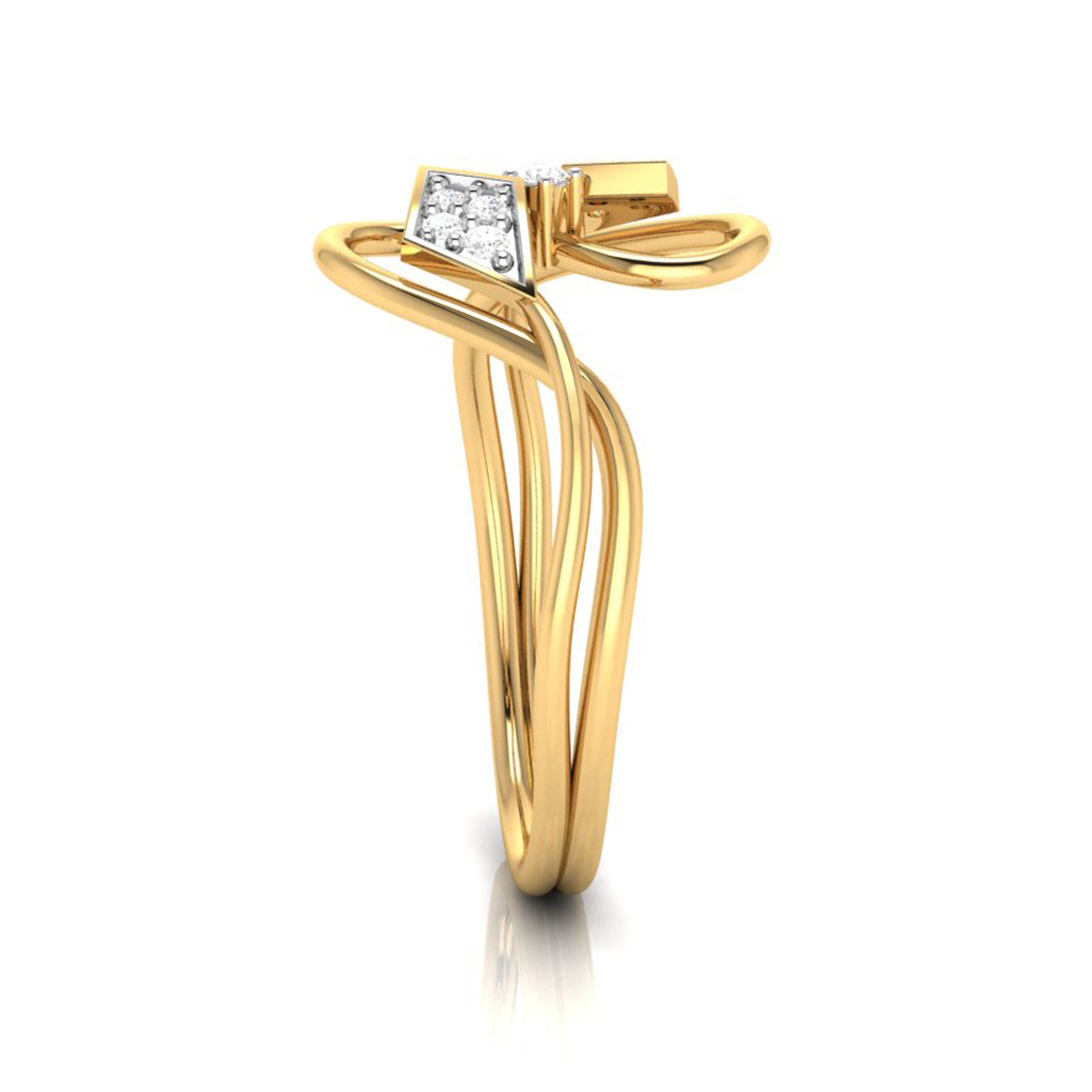 Prow lab grown diamond ring simple round ring design Fiona Diamonds